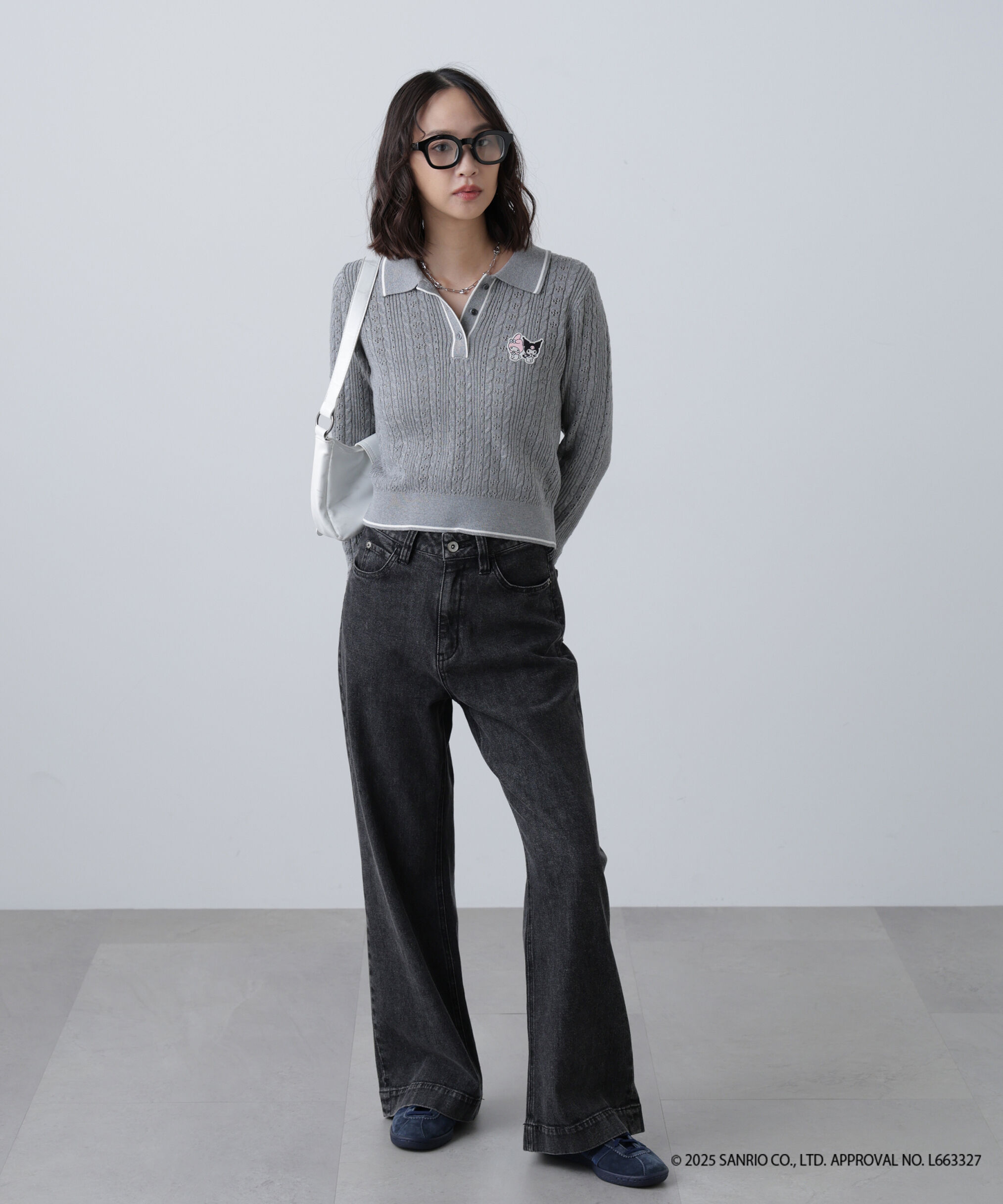  「〈メロクロコラボ〉ニット長袖プルオーバー」|ニット・セーター|