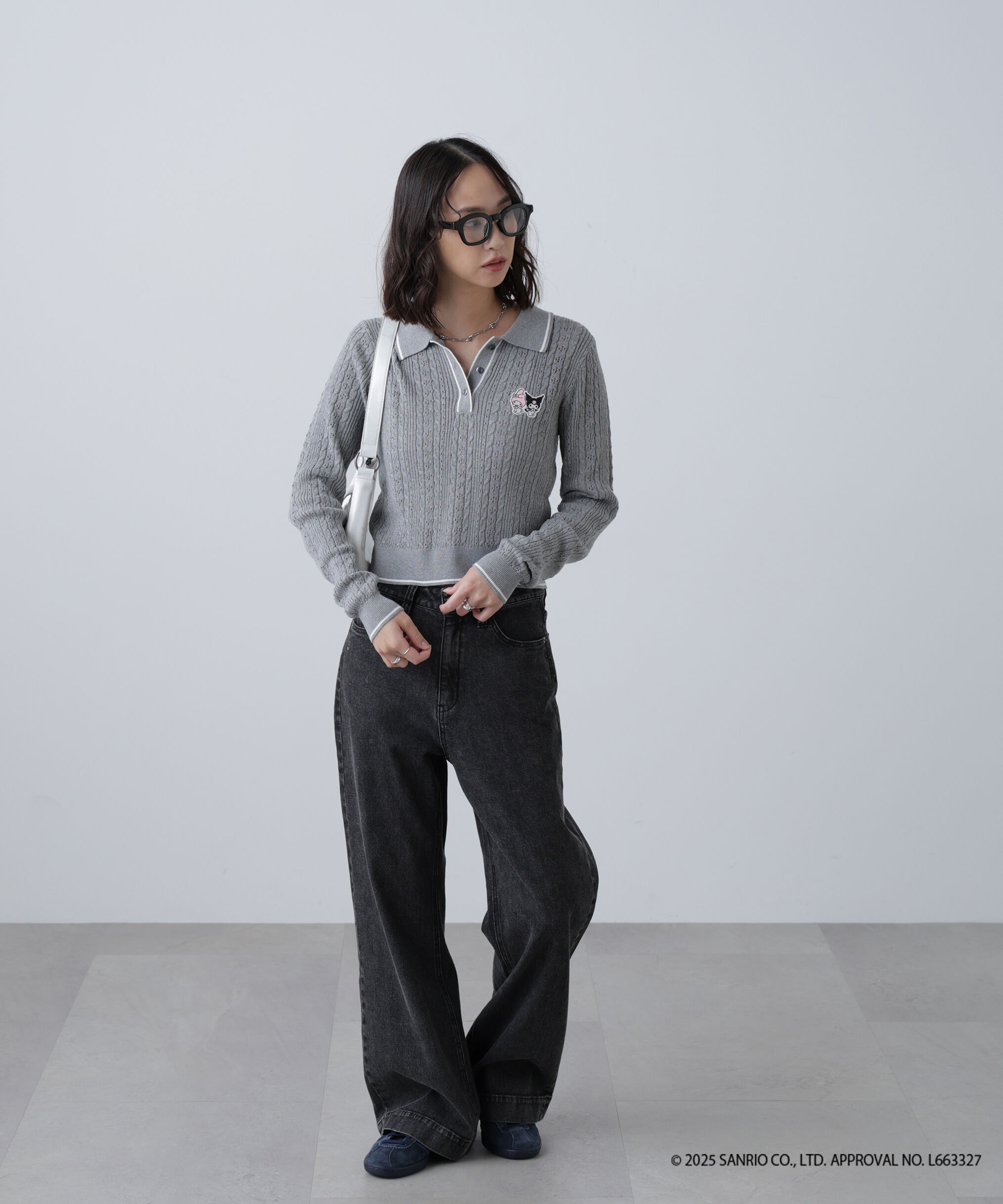  「〈メロクロコラボ〉ニット長袖プルオーバー」|ニット・セーター|