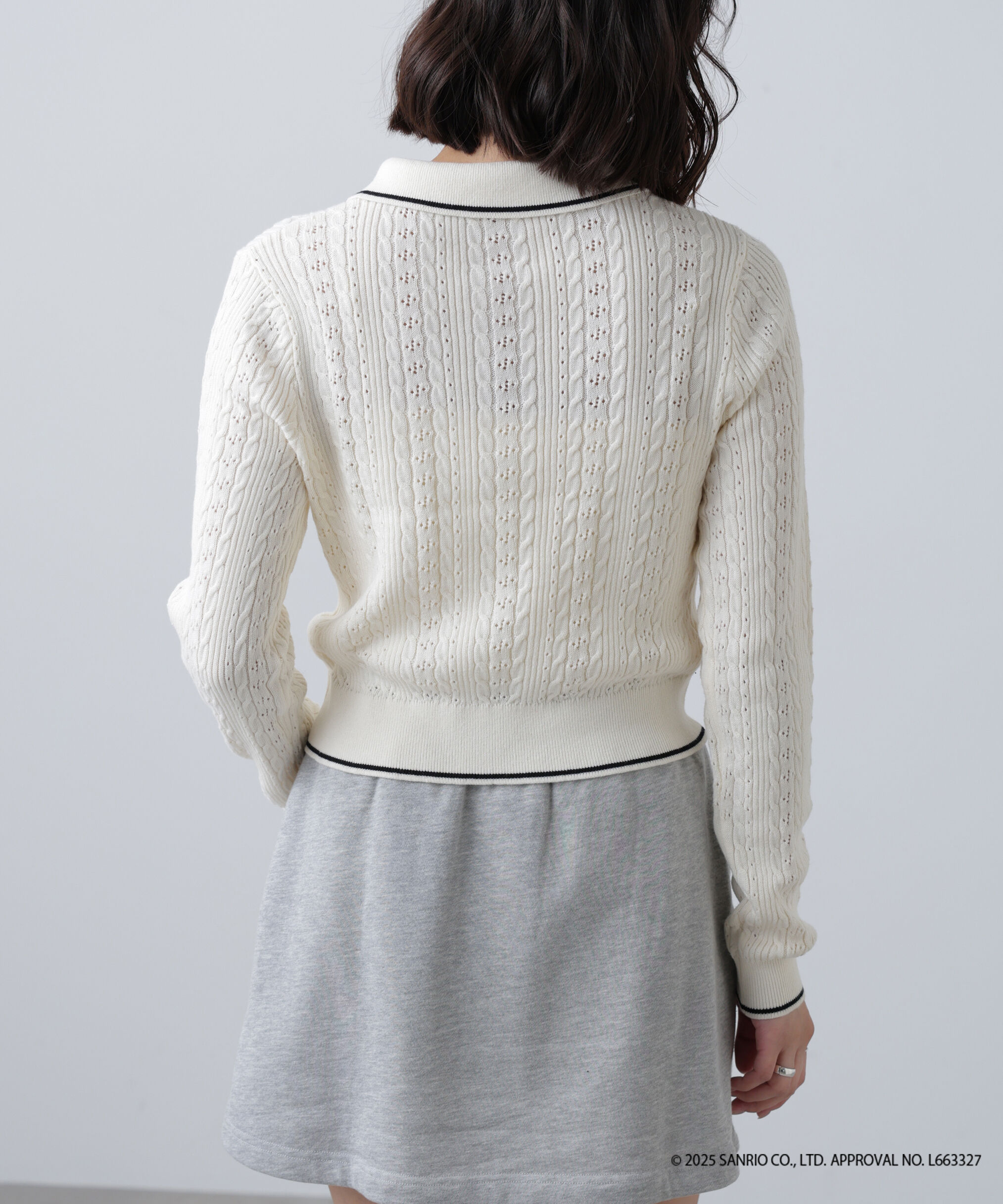  「〈メロクロコラボ〉ニット長袖プルオーバー」|ニット・セーター|