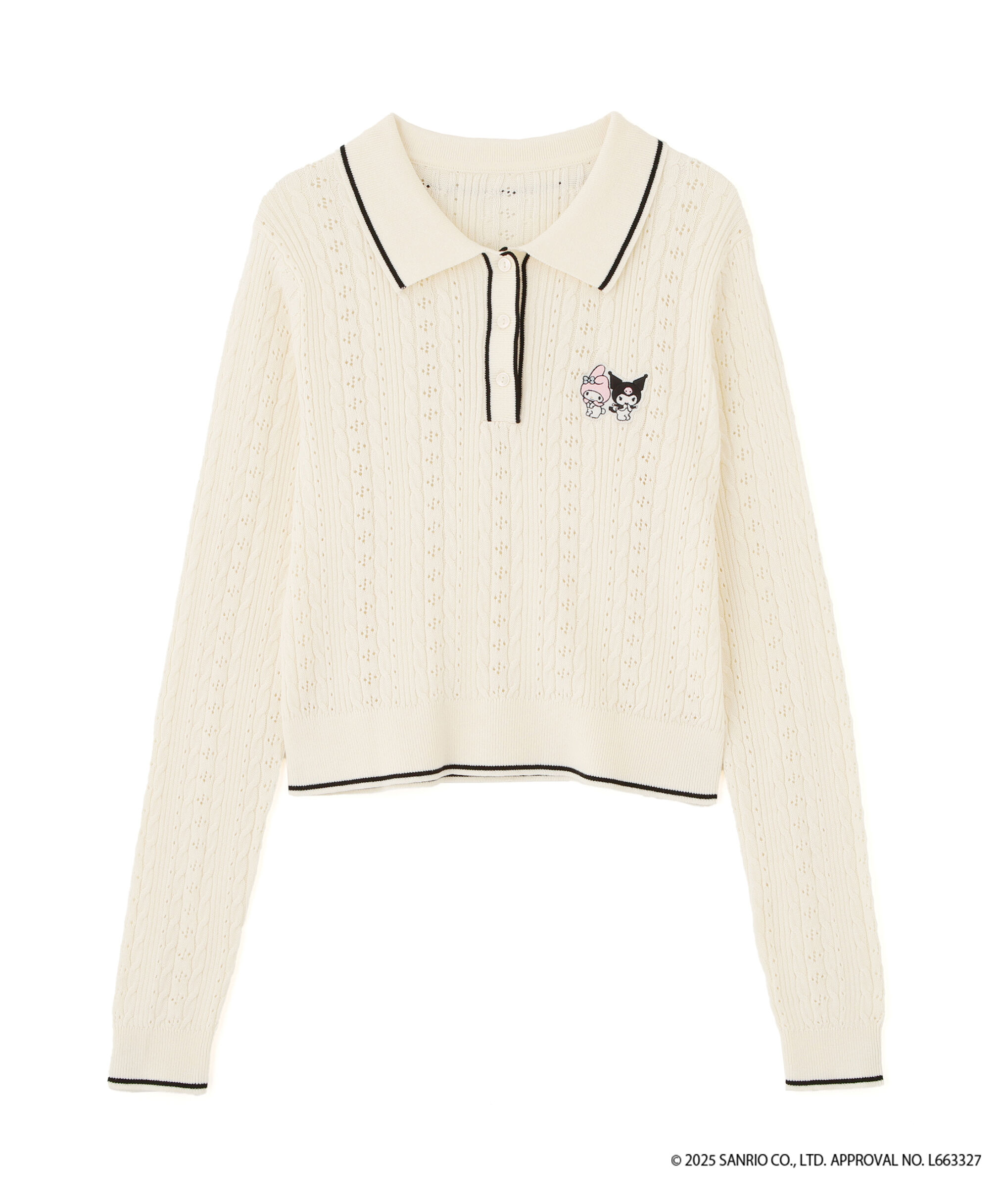  「〈メロクロコラボ〉ニット長袖プルオーバー」|ニット・セーター|