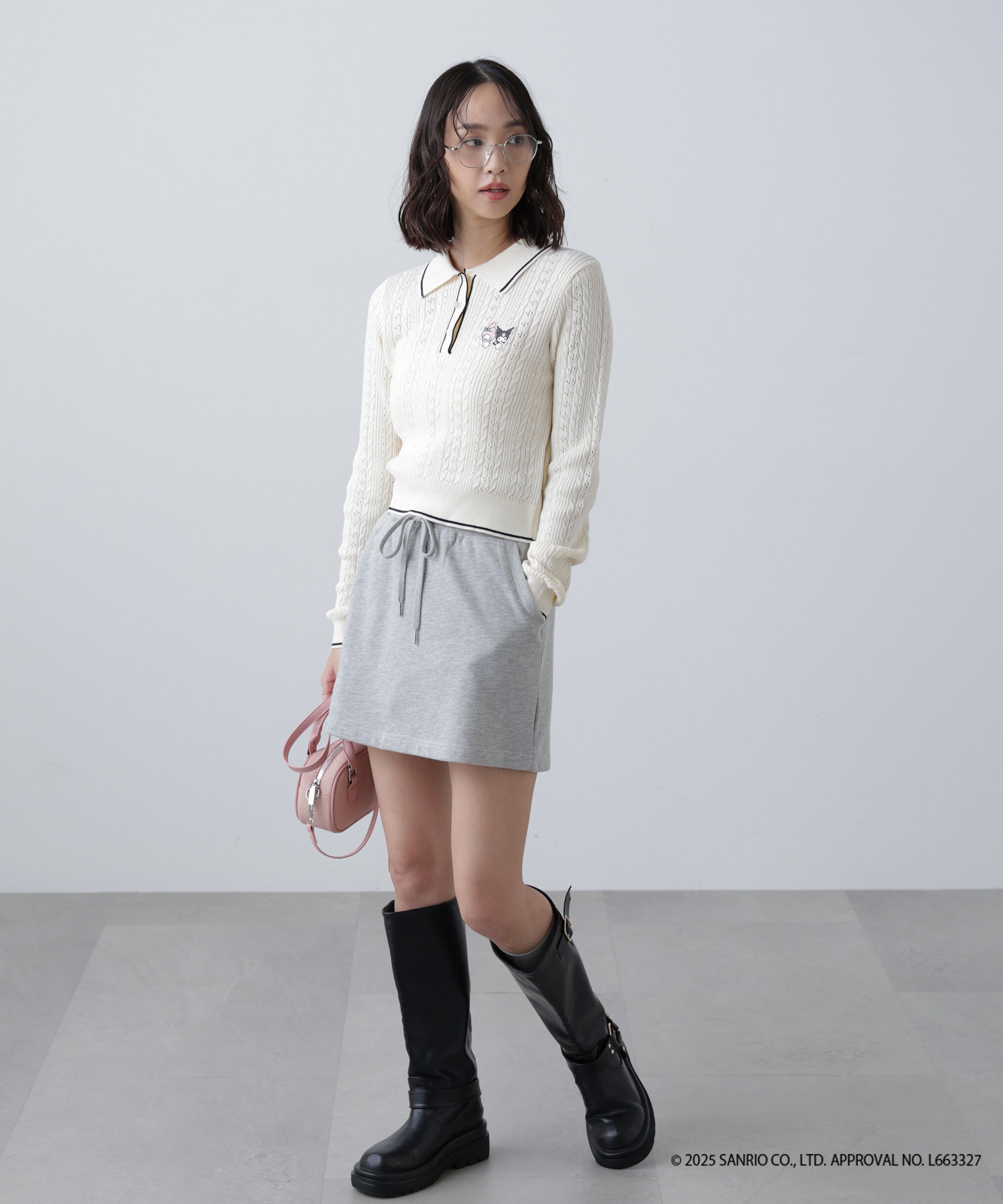  「〈メロクロコラボ〉ニット長袖プルオーバー」|ニット・セーター|