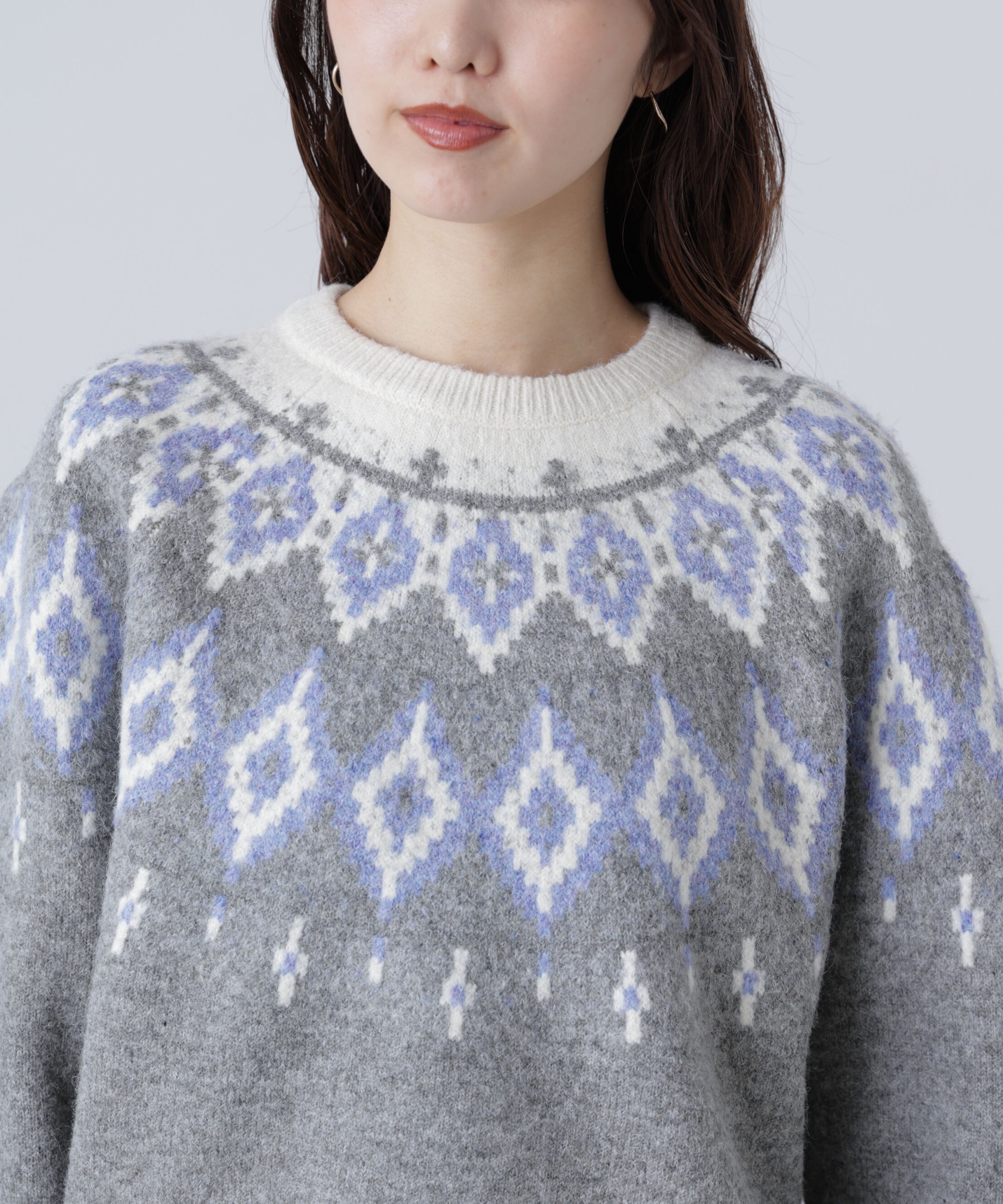  「ウール混ノルディックニット」|ニット・セーター|