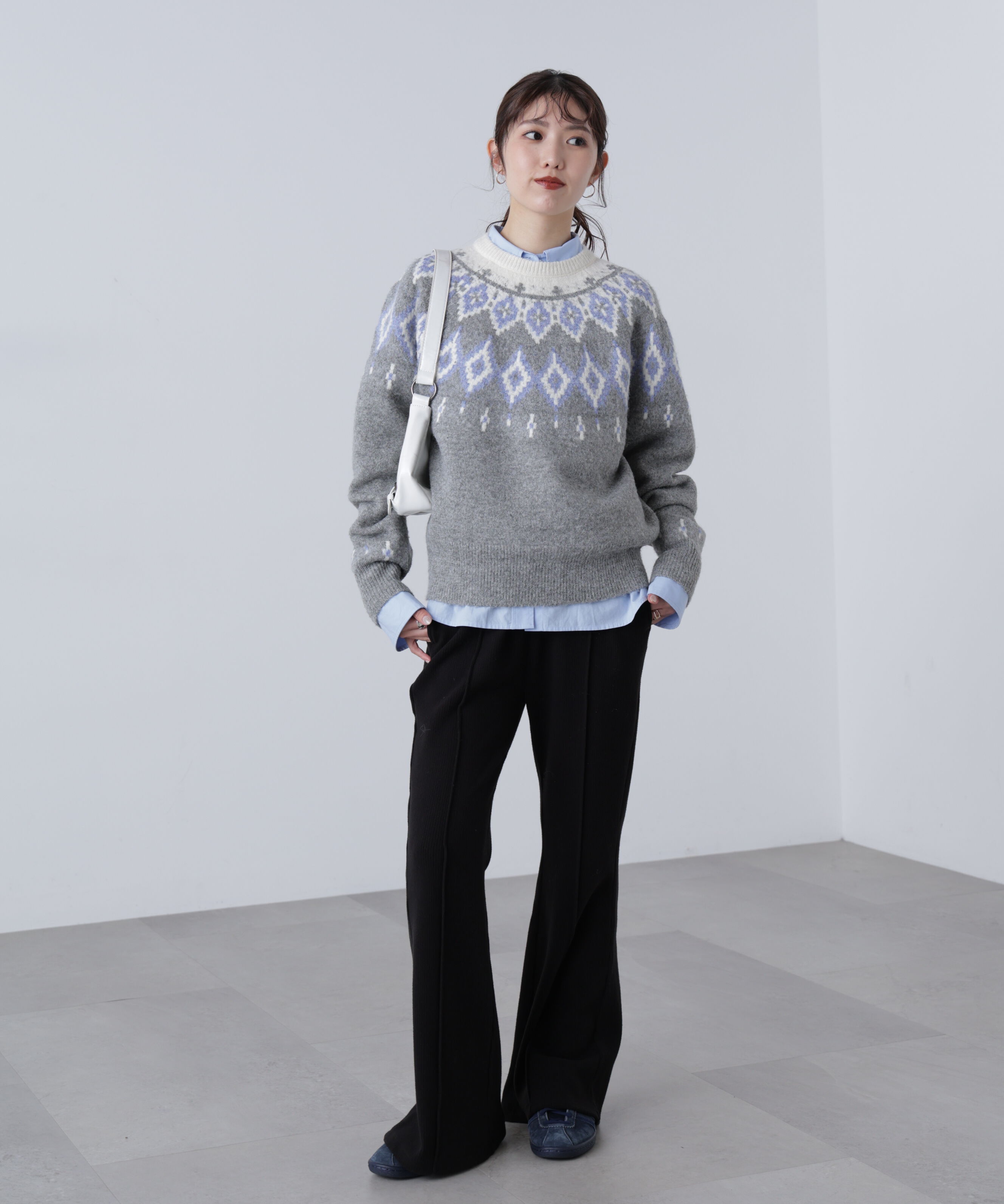  「ウール混ノルディックニット」|ニット・セーター|
