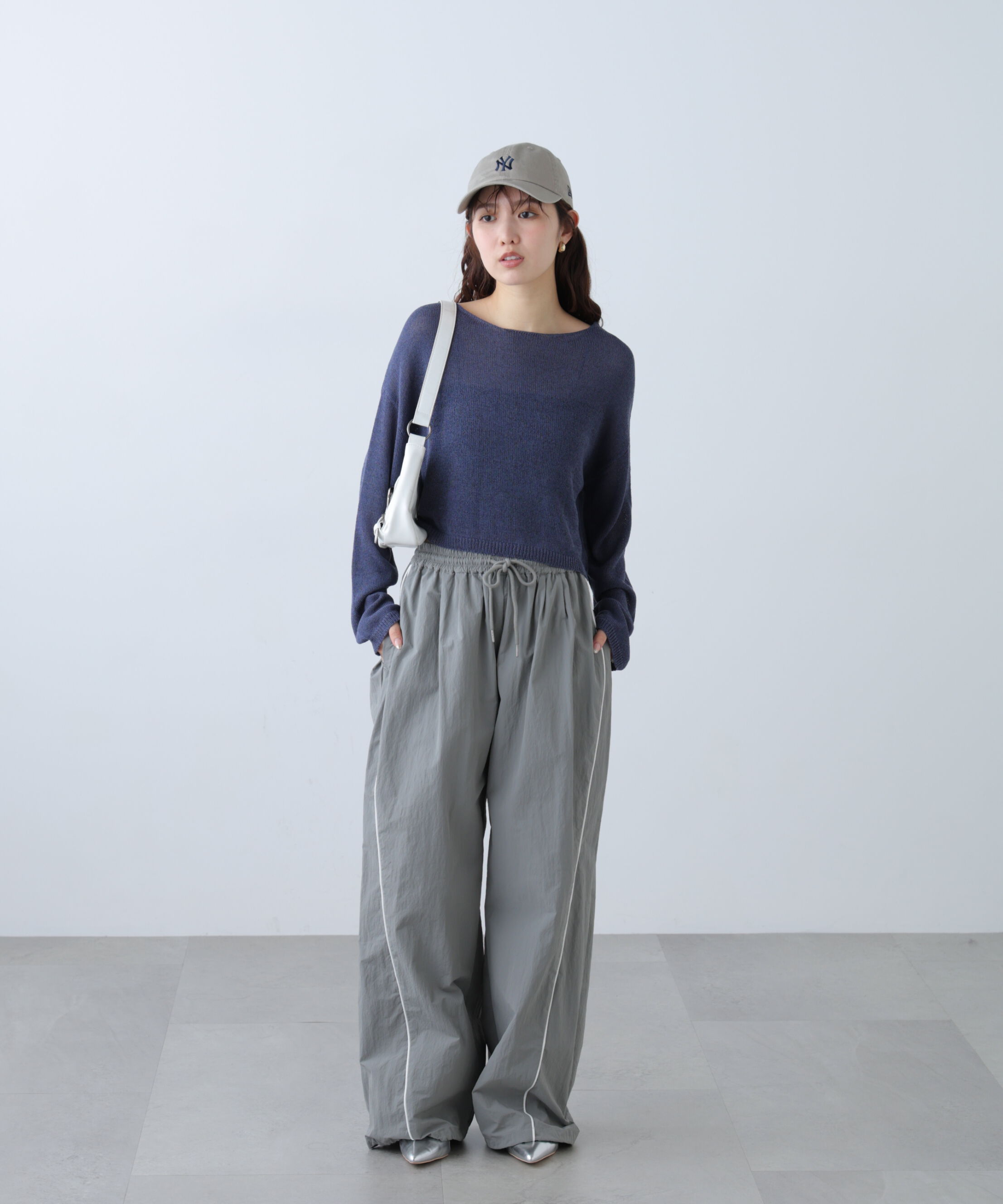  「サイドタック配色ラインナイロンパンツ」|その他|