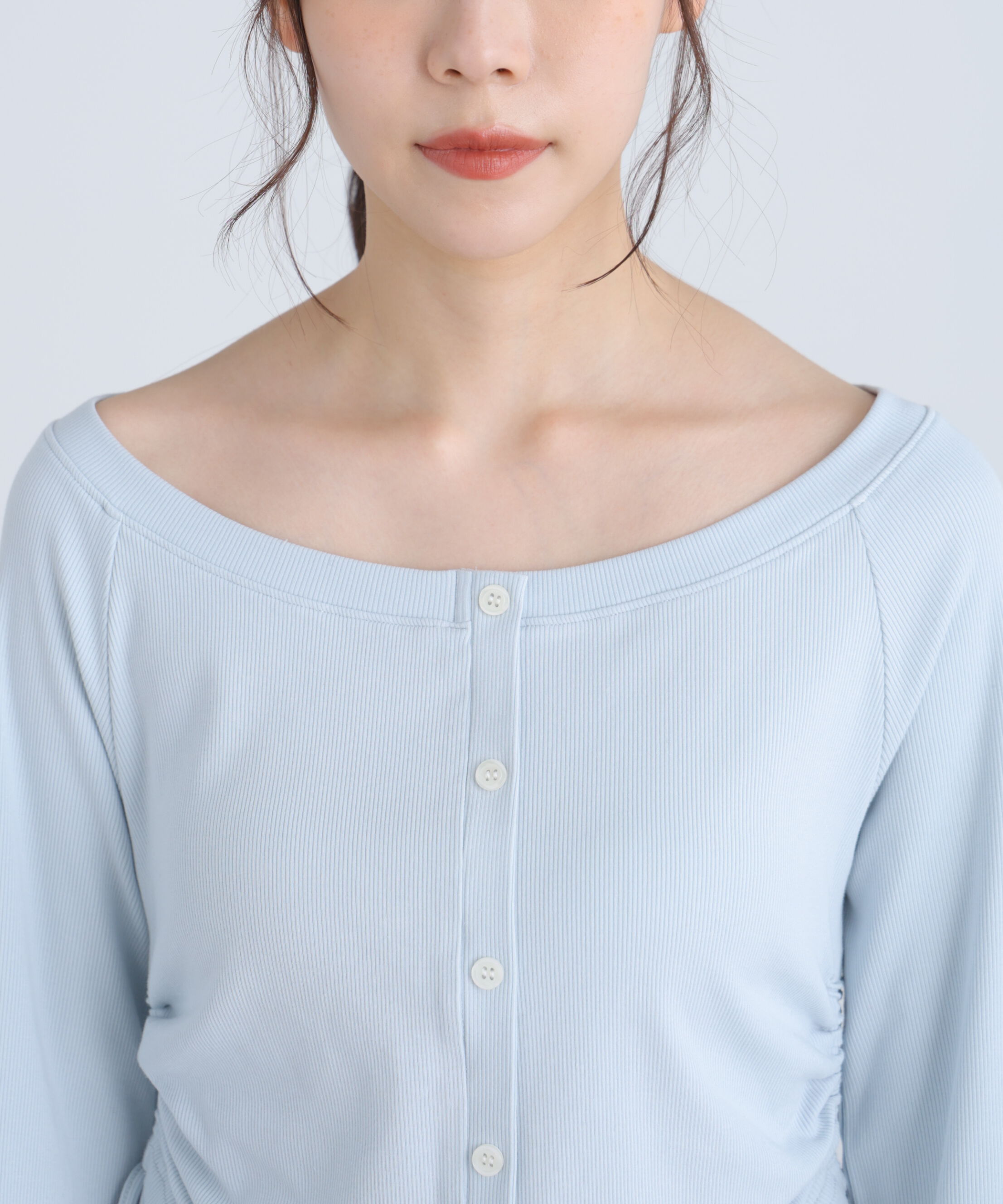  「布帛ドッキングサイドシャーリングカットソー」|Tシャツ・カットソー|