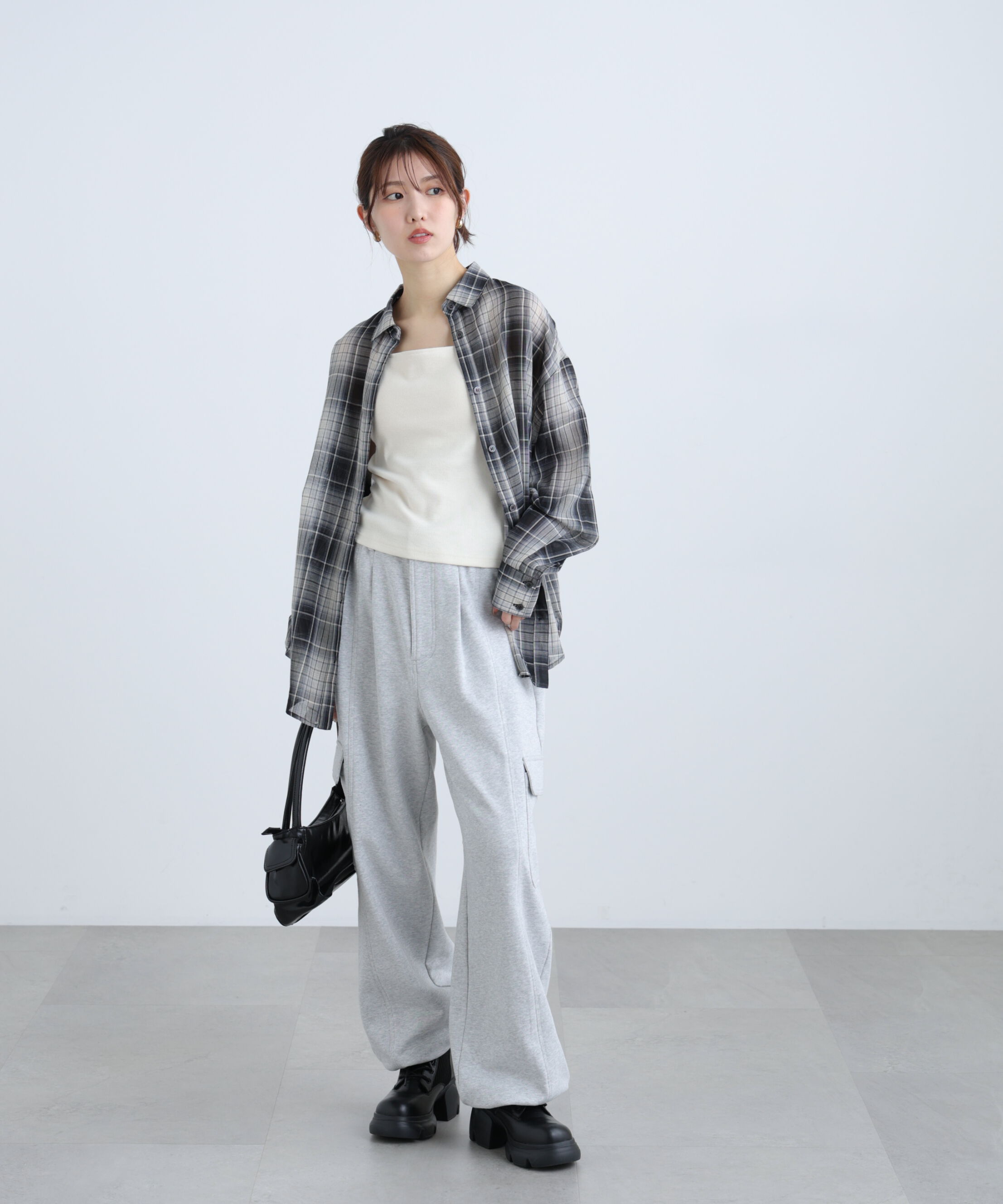  「シアーチェックシャツ」|シャツ・ブラウス|