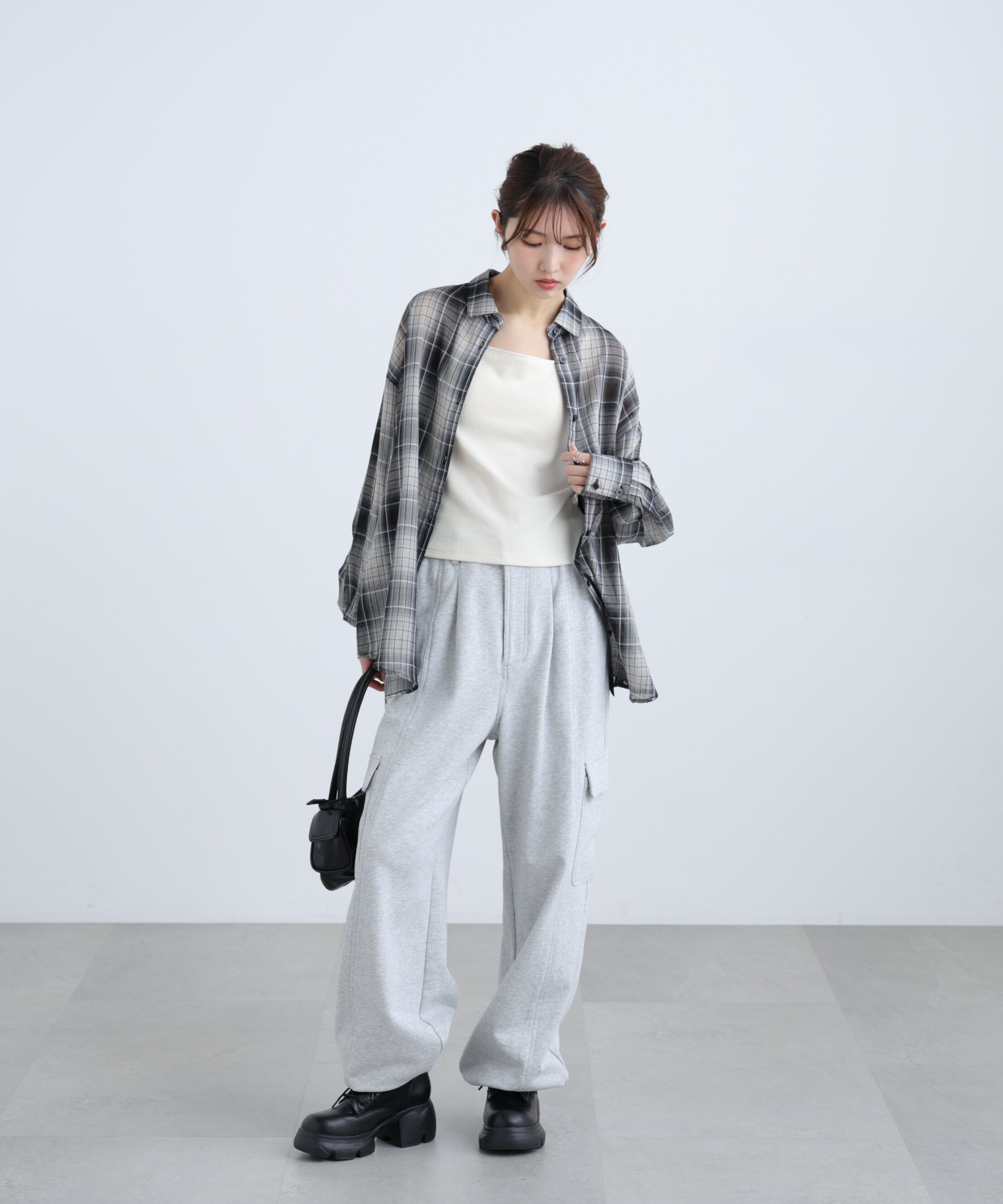  「シアーチェックシャツ」|シャツ・ブラウス|