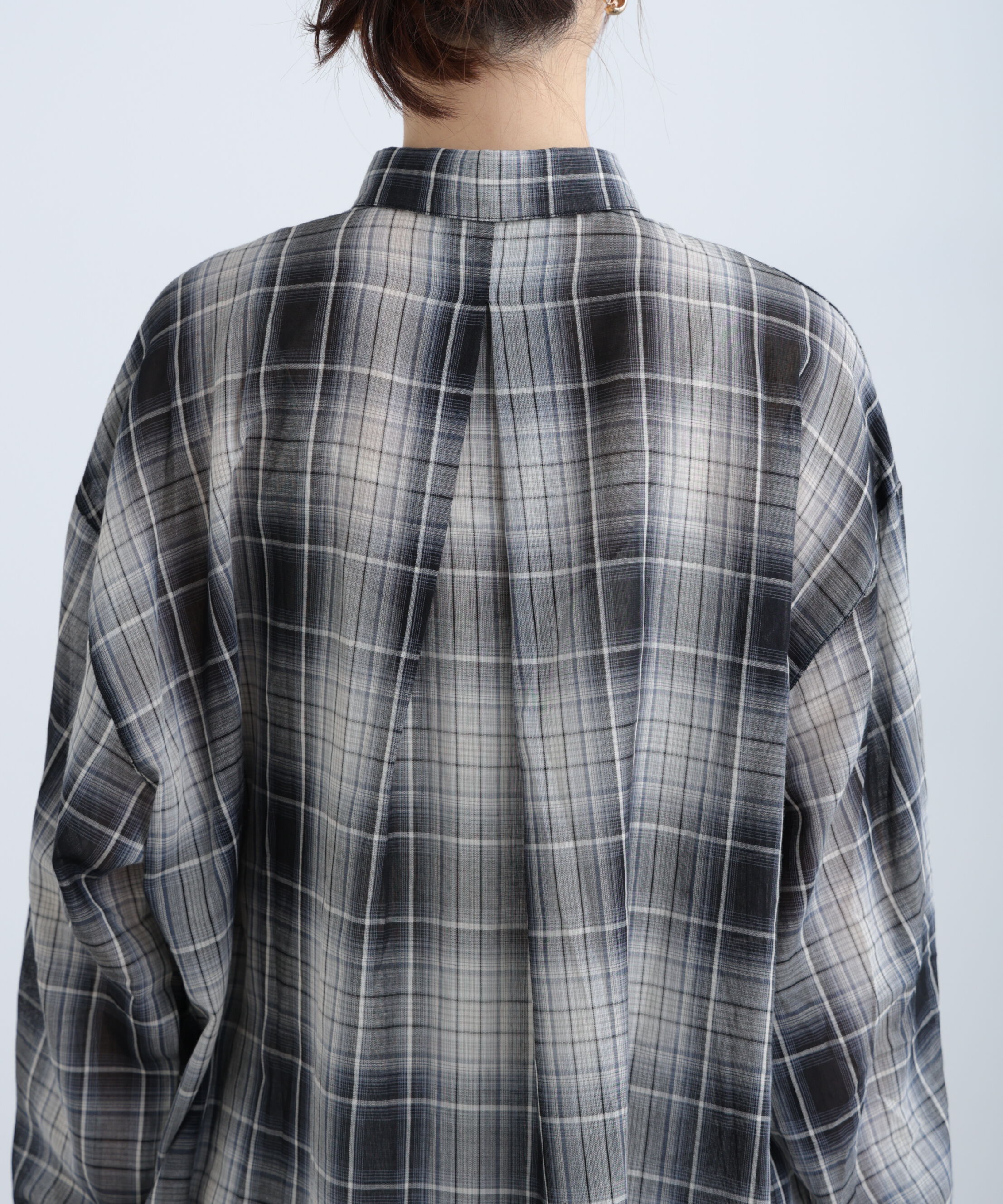  「シアーチェックシャツ」|シャツ・ブラウス|