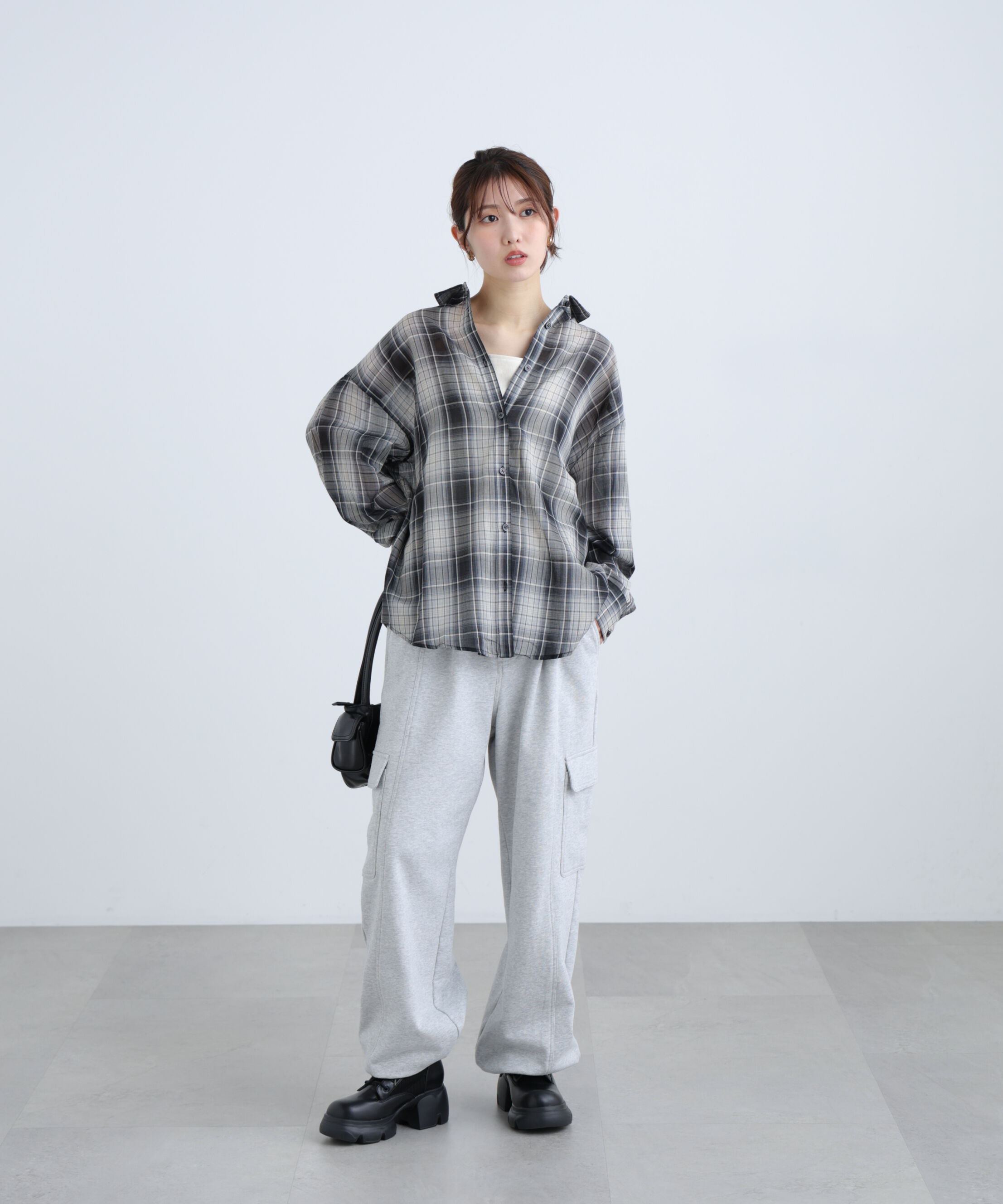  「シアーチェックシャツ」|シャツ・ブラウス|