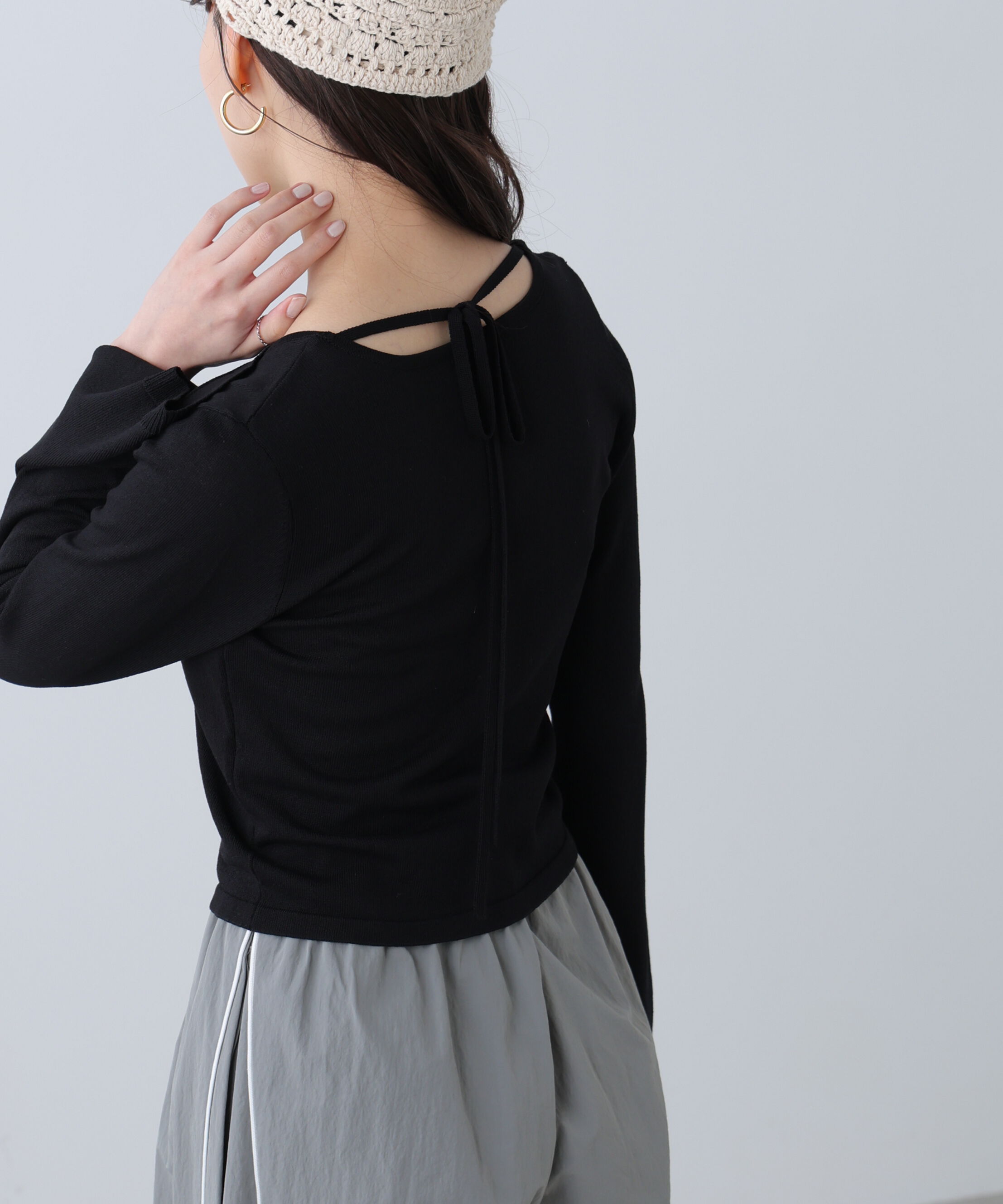  「キャミレイヤードニットカーディガン」|ニット・セーター|