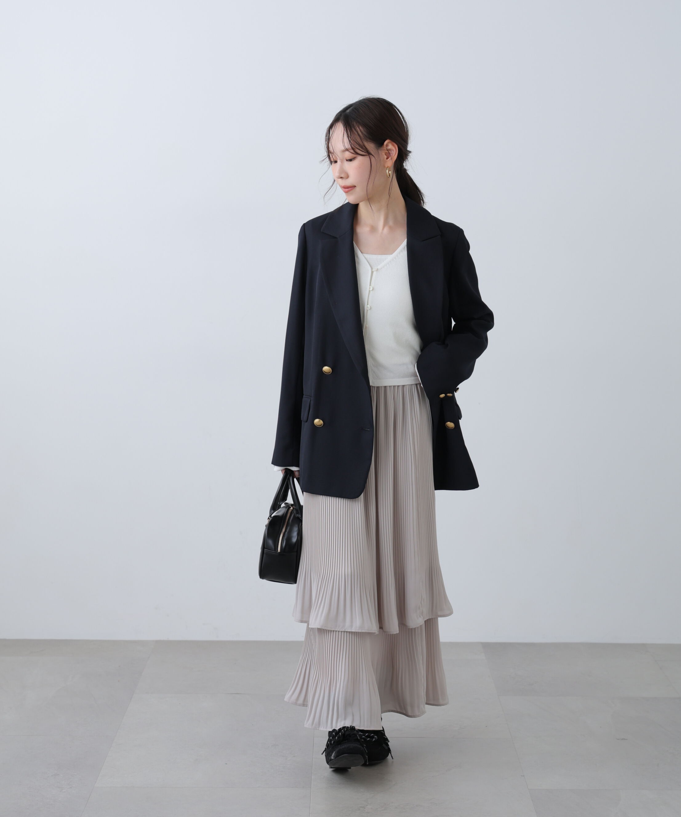  「キャミレイヤードニットカーディガン」|ニット・セーター|