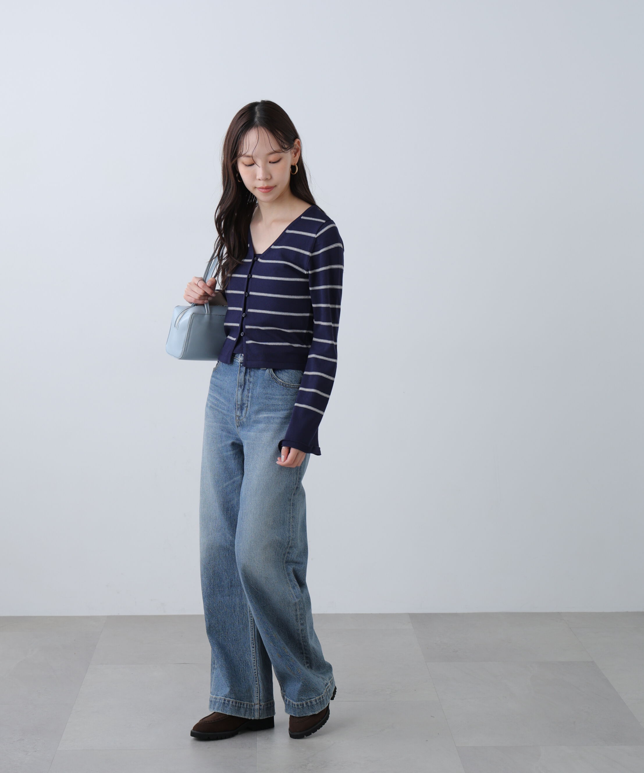  「キャミレイヤードニットカーディガン」|ニット・セーター|