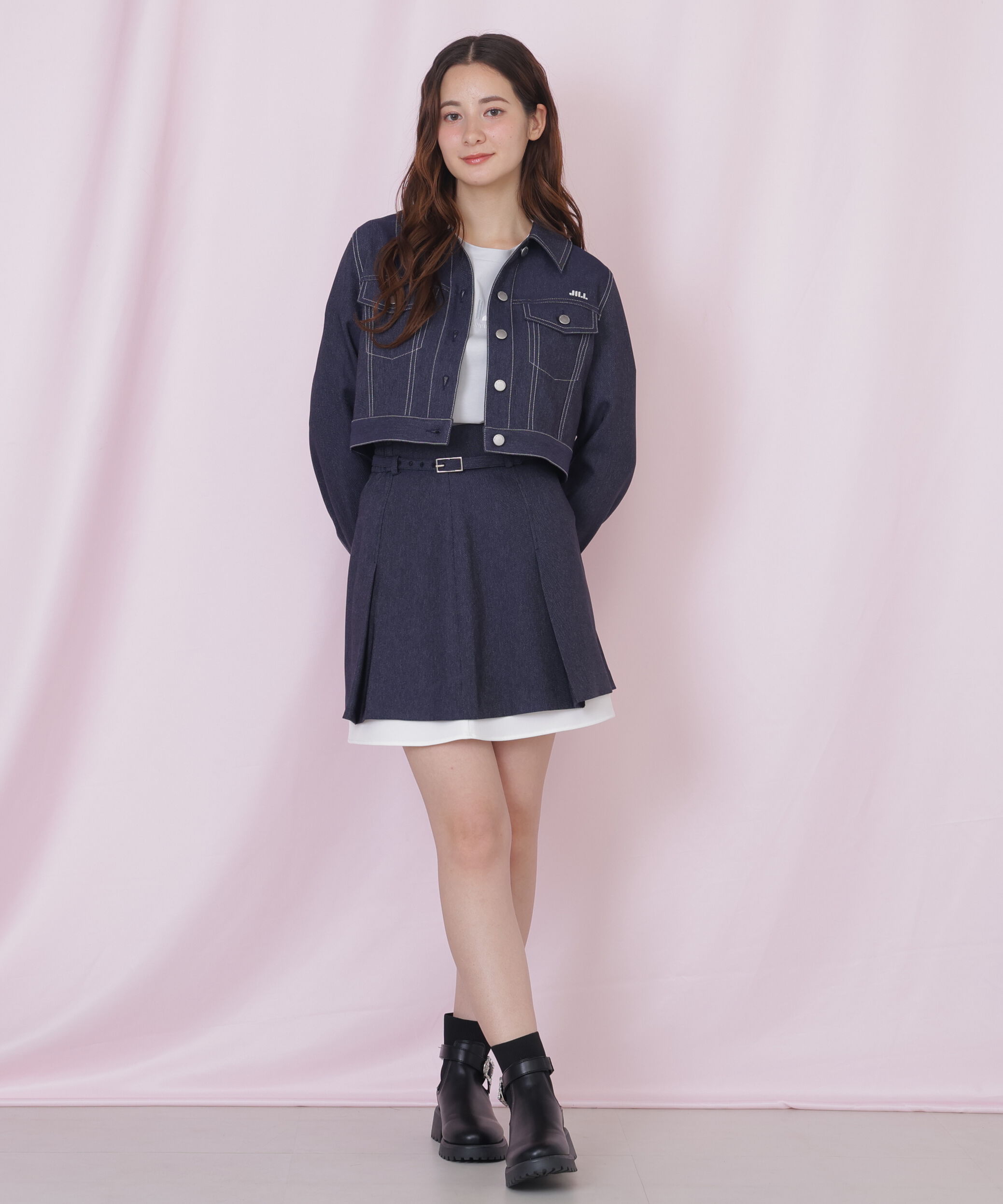  「＜セットアップ対応＞ベーシックツイルスカート」|スカート|