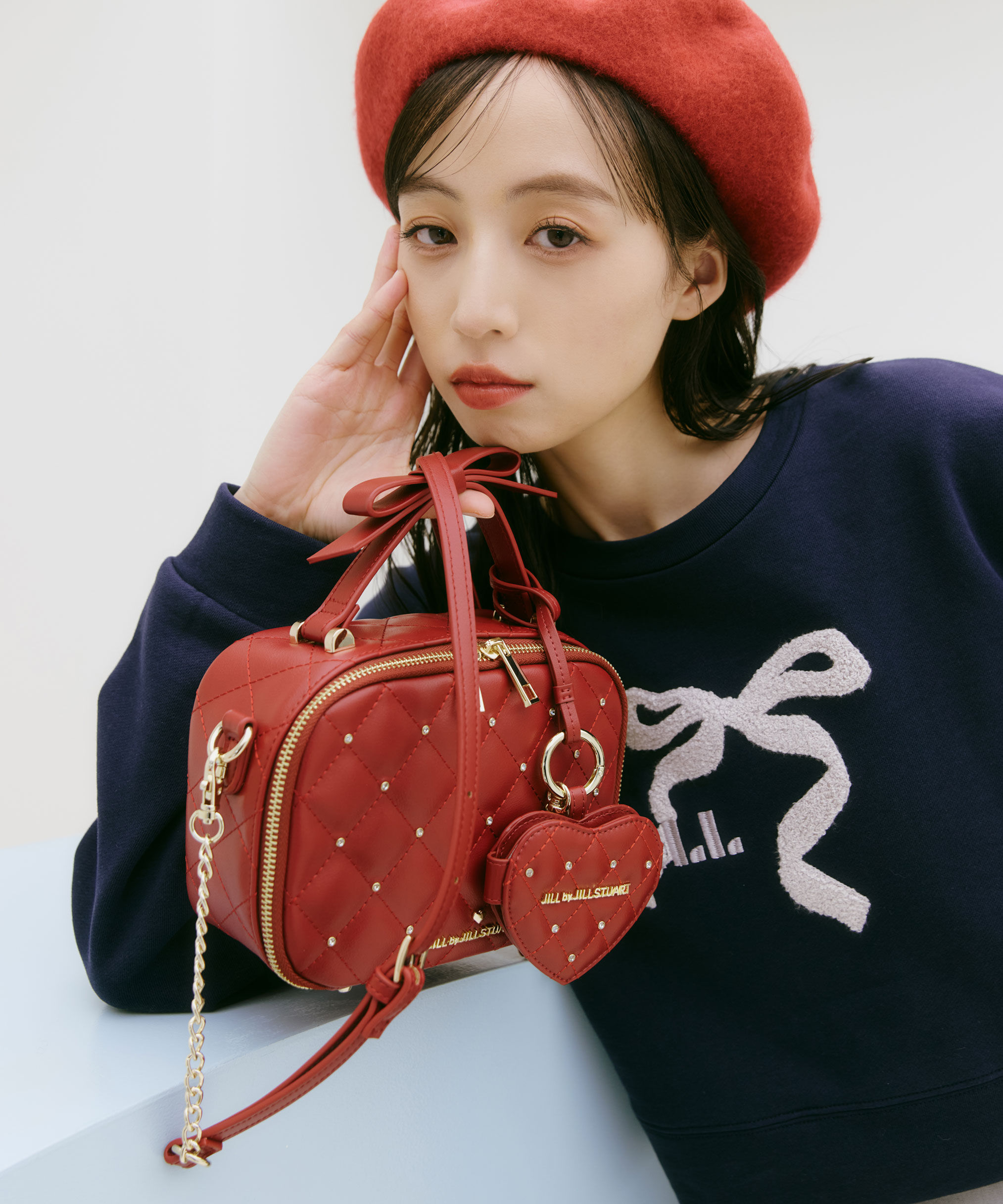  「キルティングビジュースクエアバッグ」|その他|