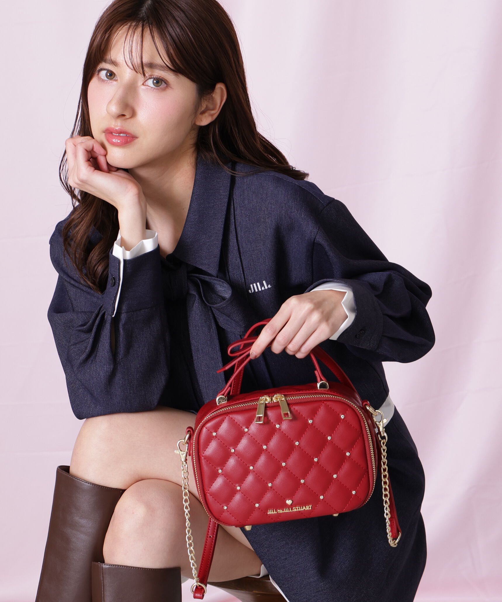  「キルティングビジュースクエアバッグ」|その他|