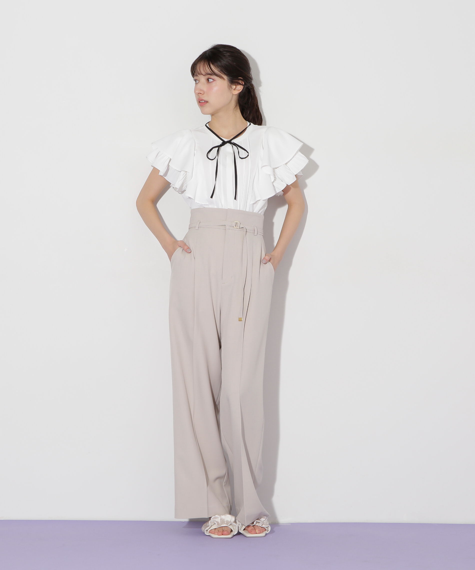  「〈セットアップ対応〉サマーツイルワイドパンツ」|その他|