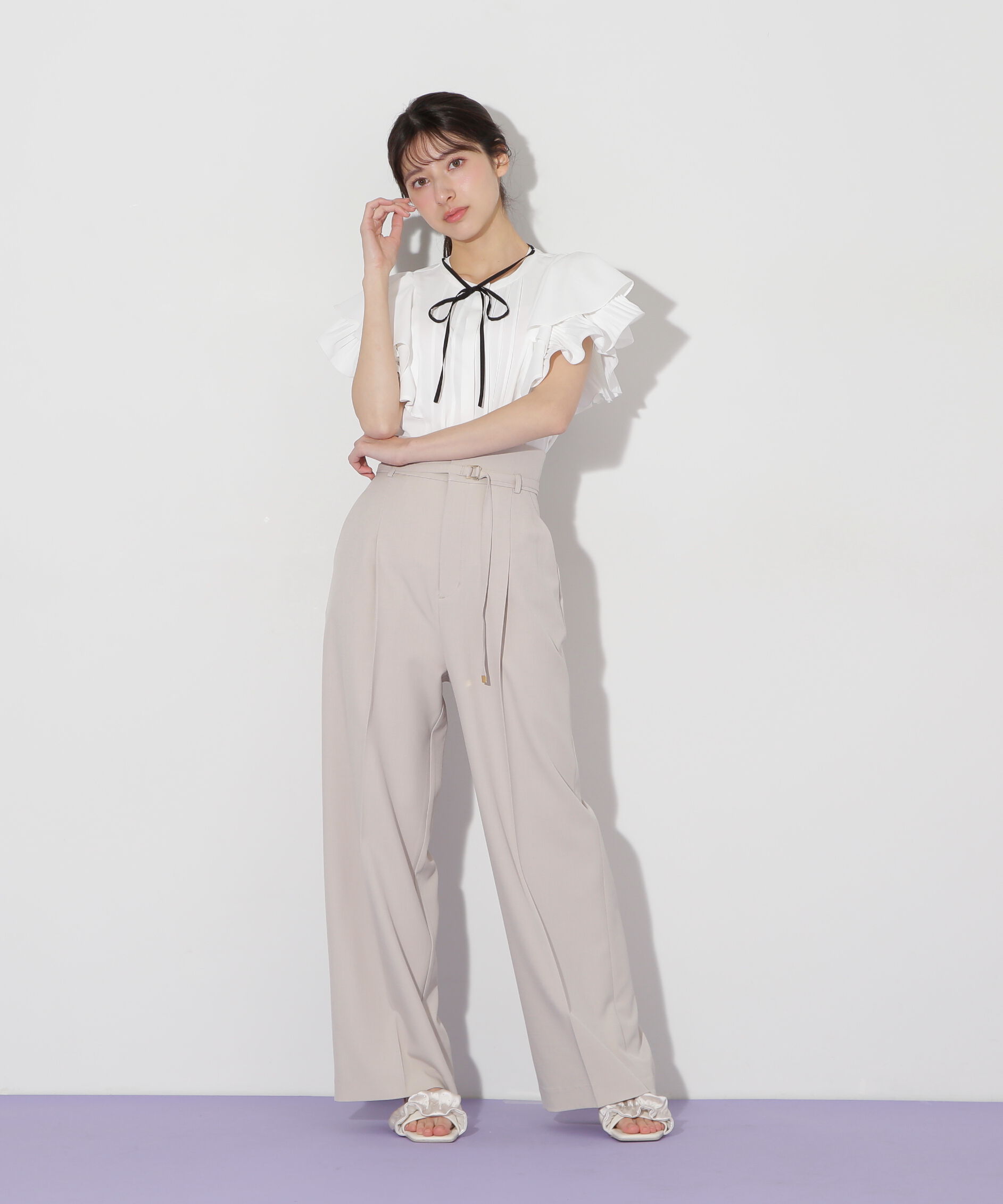  「〈セットアップ対応〉サマーツイルワイドパンツ」|その他|