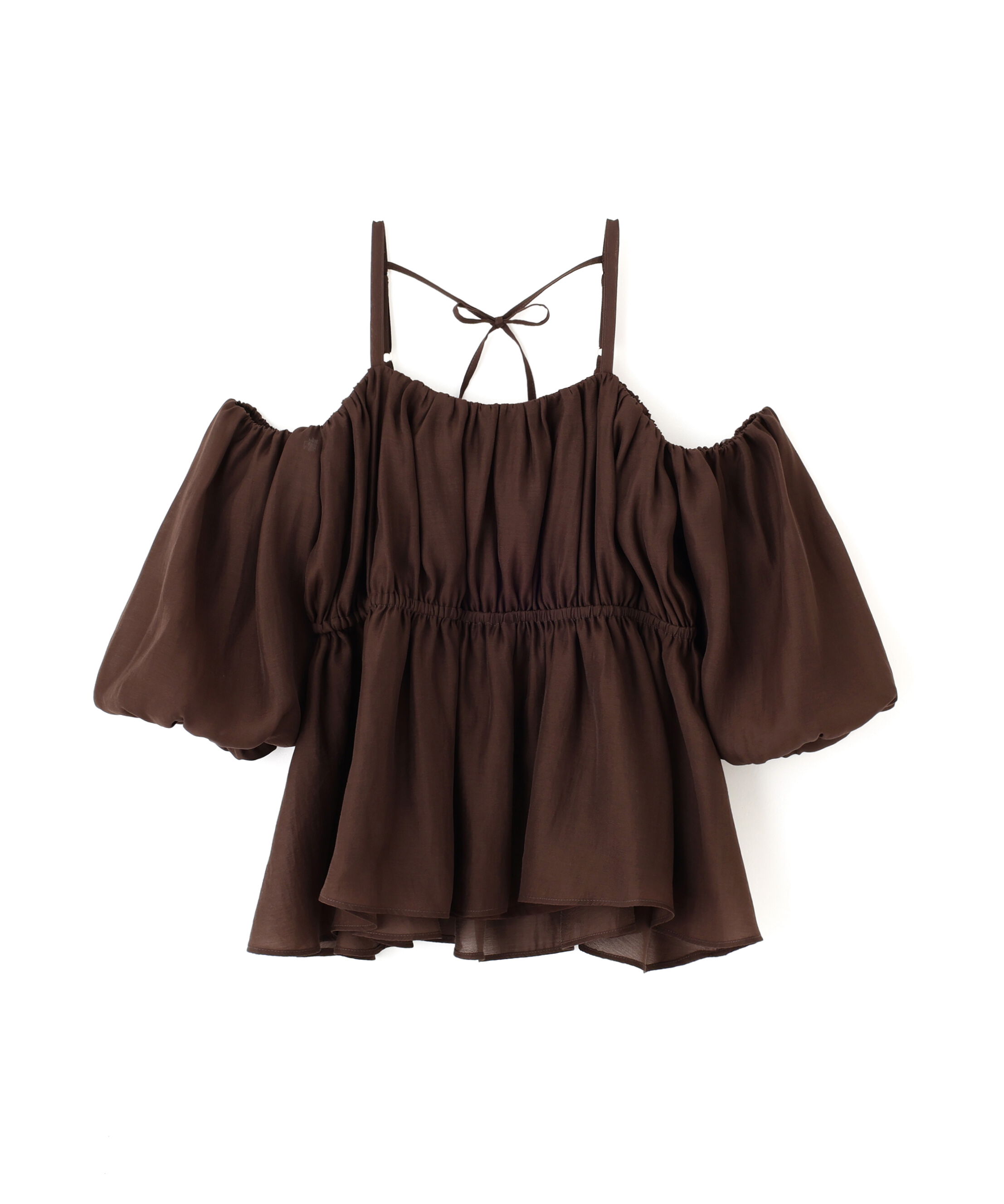 PROPORTION BODY DRESSING「シャーリングオフショルブラウス」|シャツ・ブラウス|