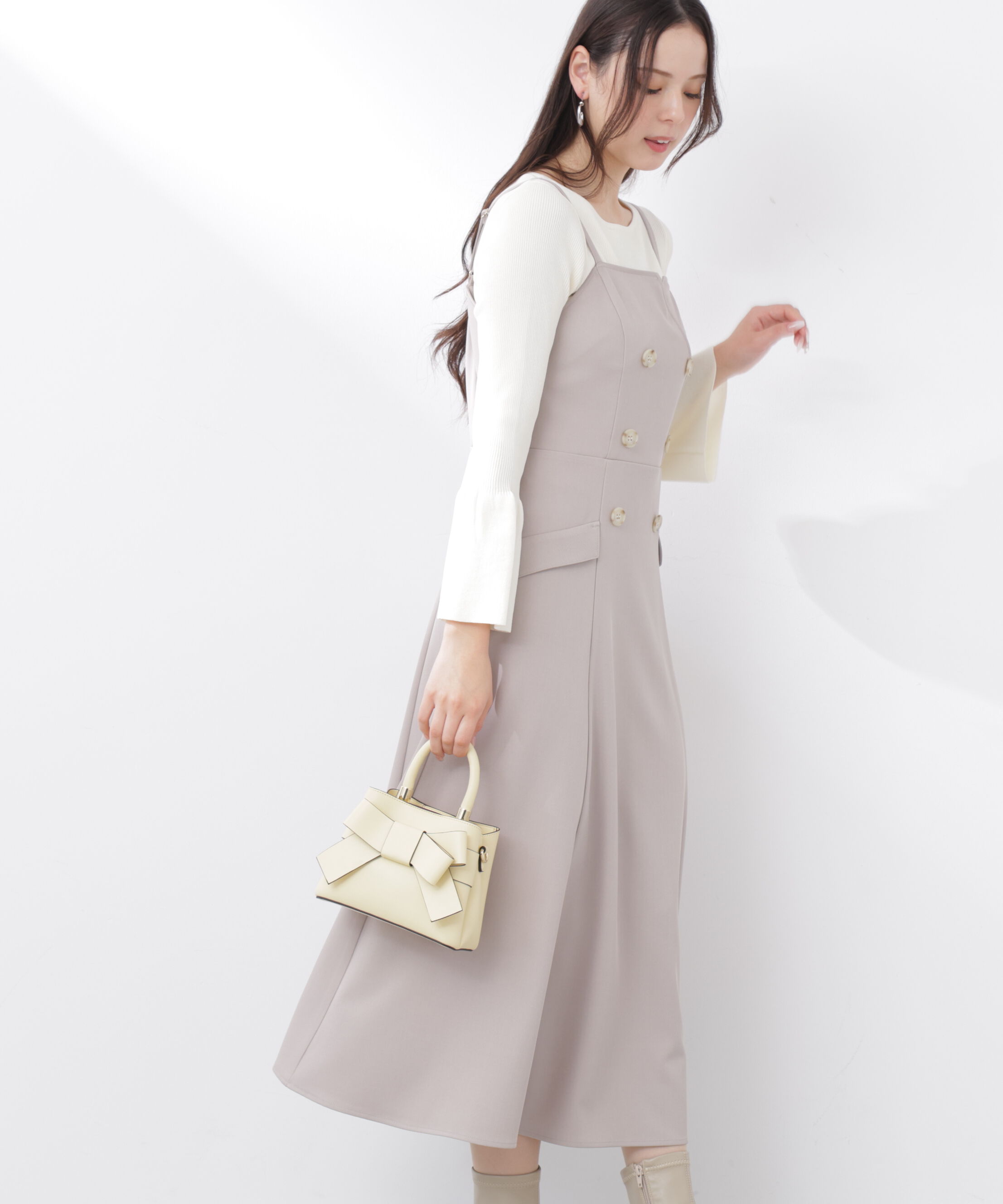 PROPORTION BODY DRESSING「フォルムスリーブニット　26SS」|ニット・セーター|