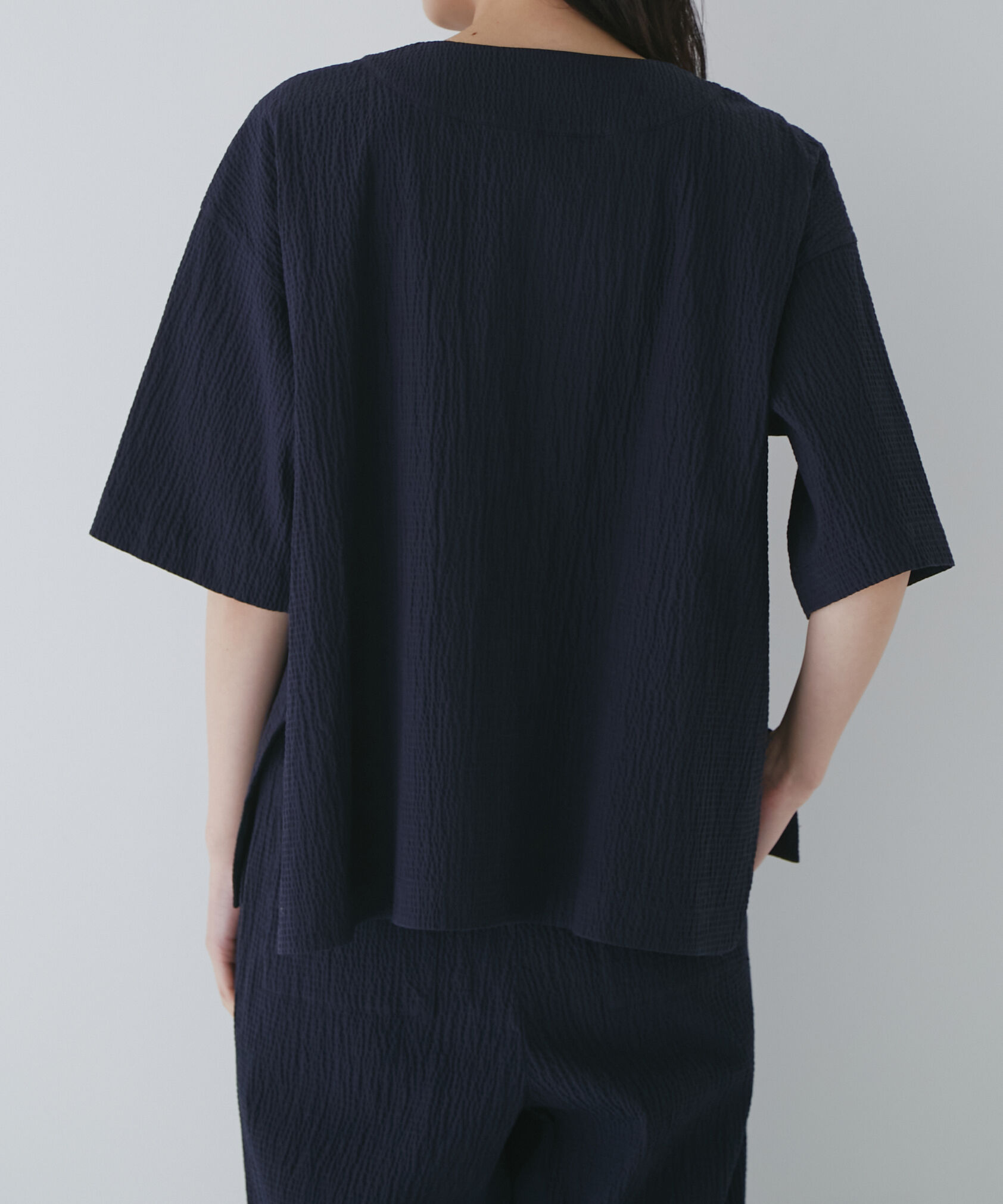  「◆サッカーストレッチブラウス」|シャツ・ブラウス|