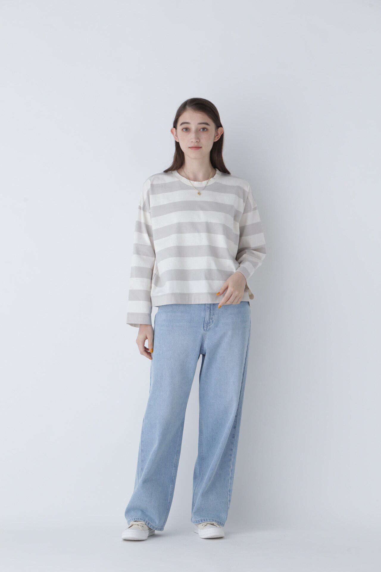  「◆太ボーダーカットソー」|Tシャツ・カットソー|