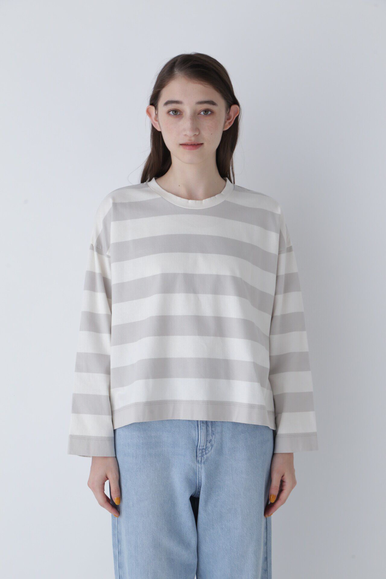  「◆太ボーダーカットソー」|Tシャツ・カットソー|