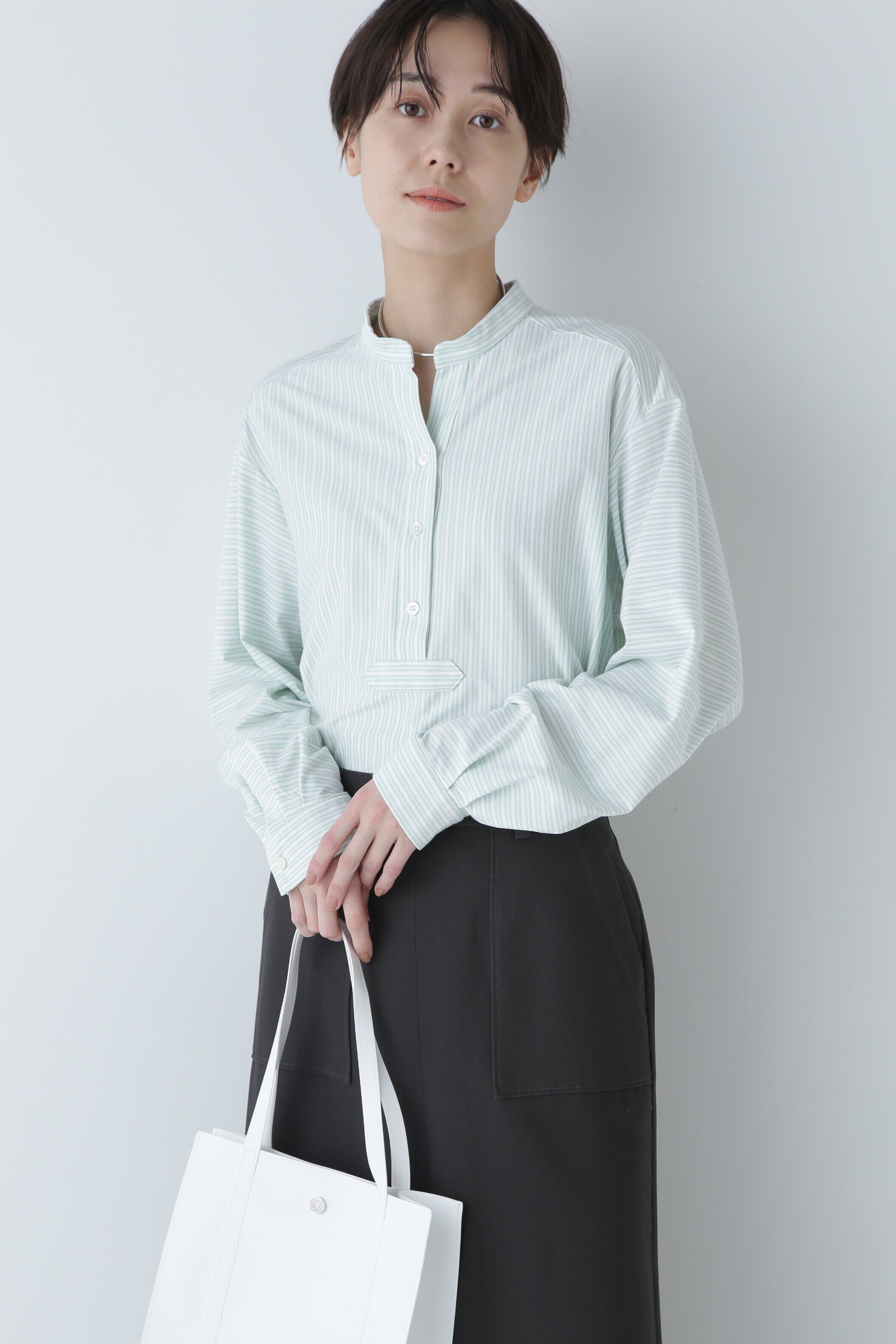  「◆鹿の子ジャージーストライププルオーバー」|Tシャツ・カットソー|ミントストラ 3