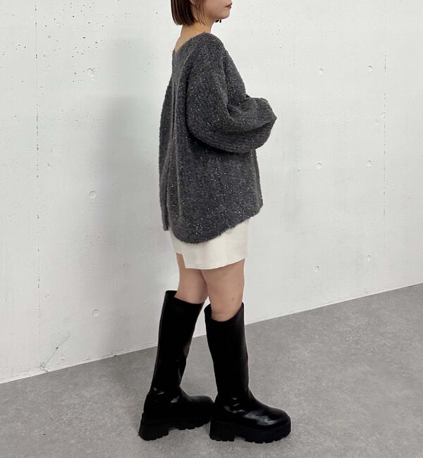 archives「ラメブークレバックシャンミドルニット」|ニット・セーター|
