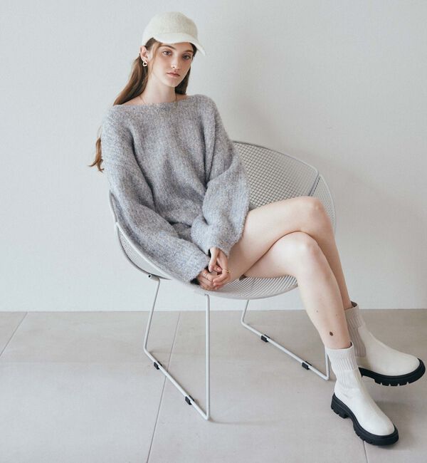 archives「ラメブークレバックシャンミドルニット」|ニット・セーター|