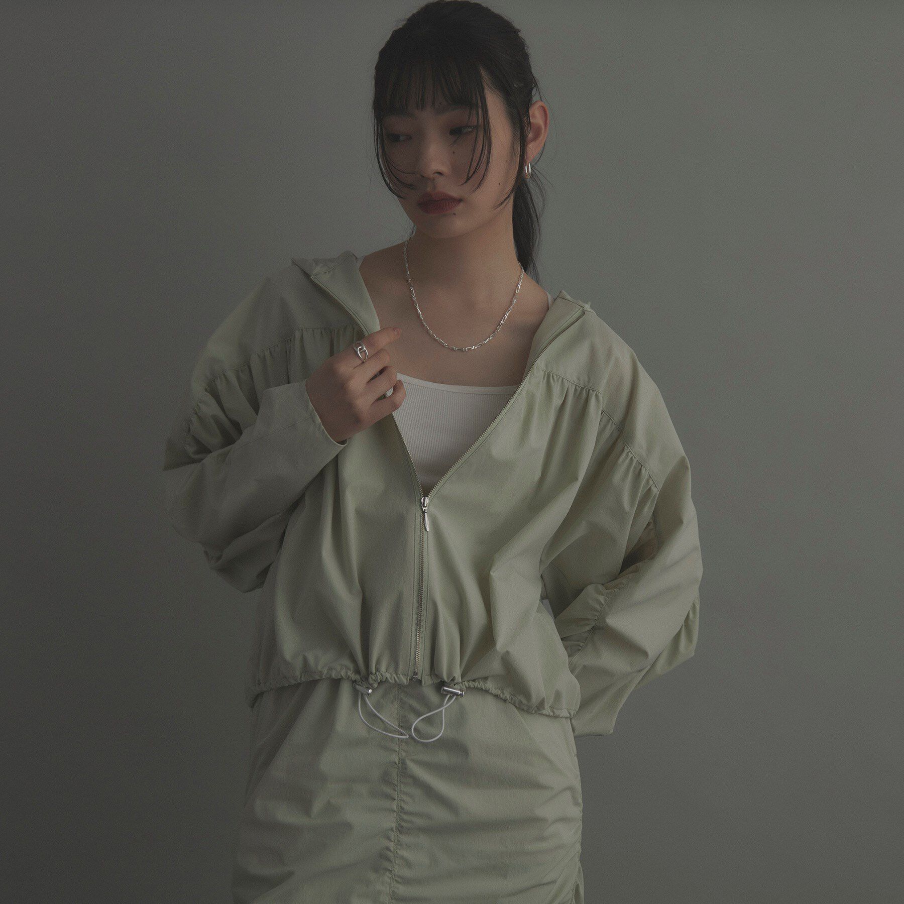 COCOSHNIK ONKITSCH「シルバー デザインチェーン ショート＆ロングネックレス」|ネックレス|