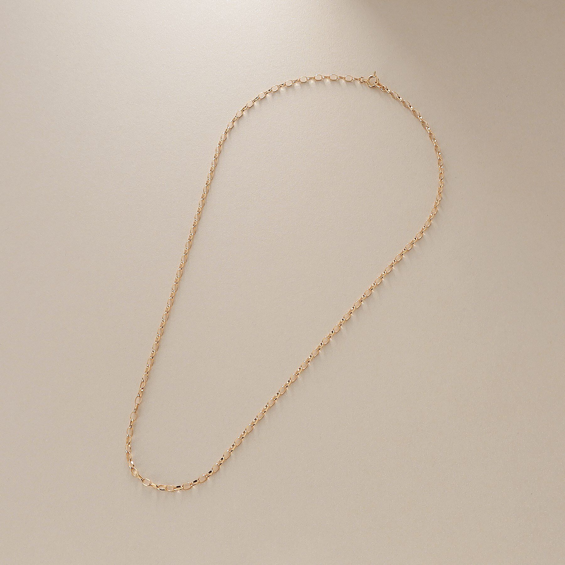 COCOSHNIK「K18甲丸カットケーブル ネックレス」|ネックレス|