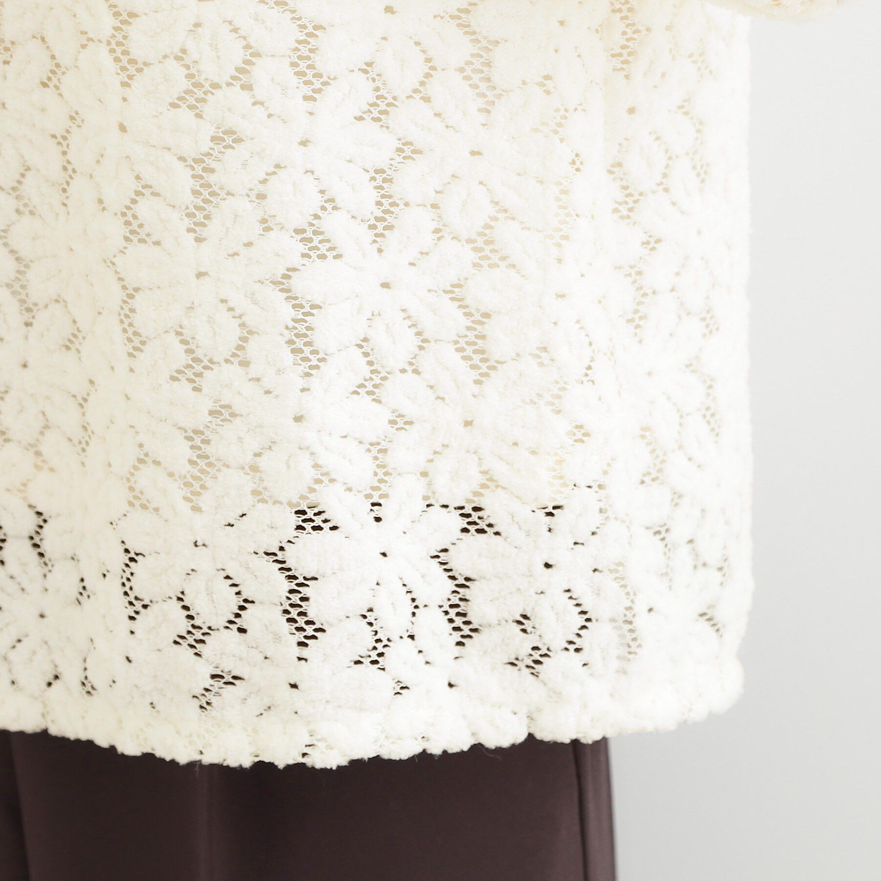 SHOO･LA･RUE「お花起毛レーストップス」|シャツ・ブラウス|