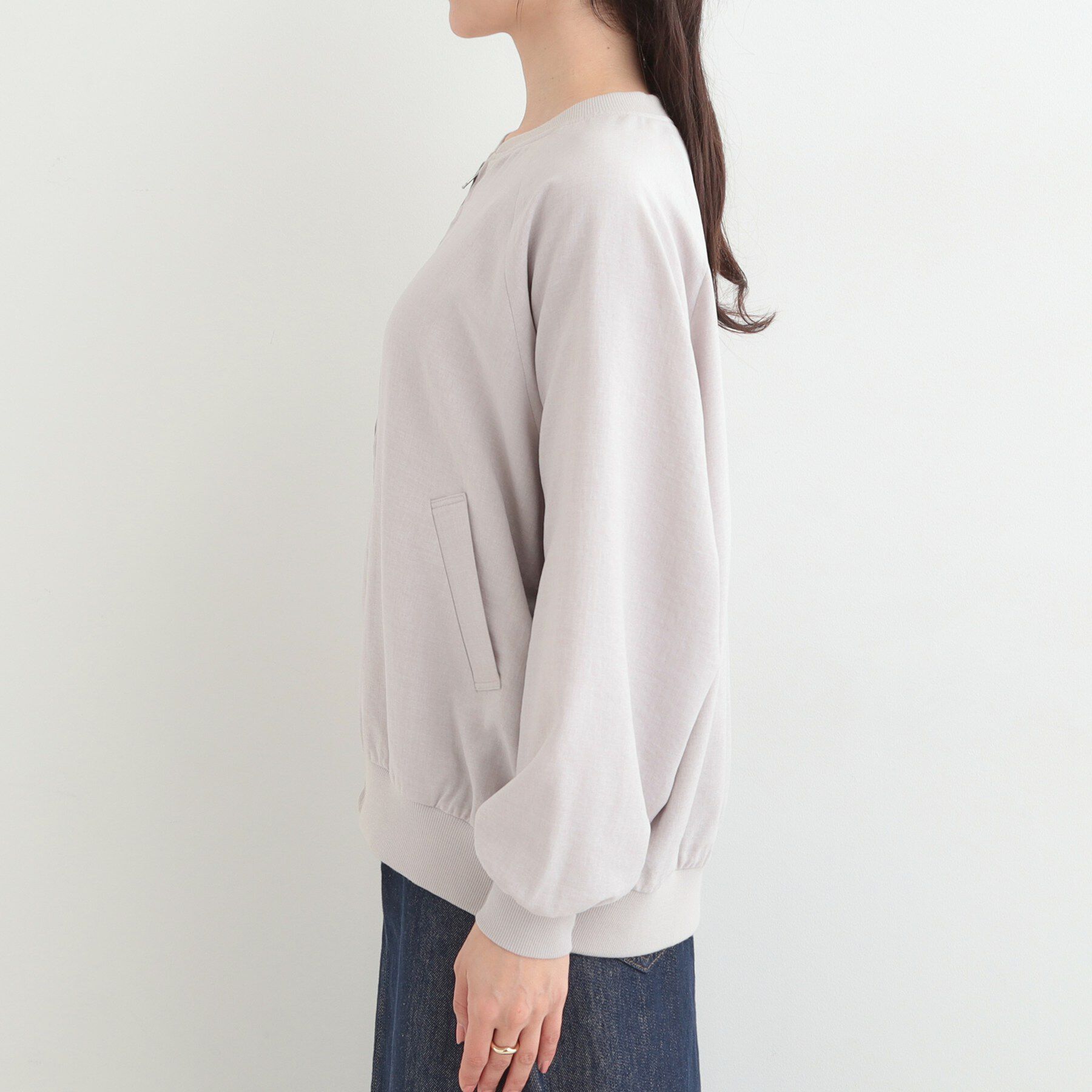 SHOO･LA･RUE「麻調リブブルゾン」|ブルゾン・スタジャン|