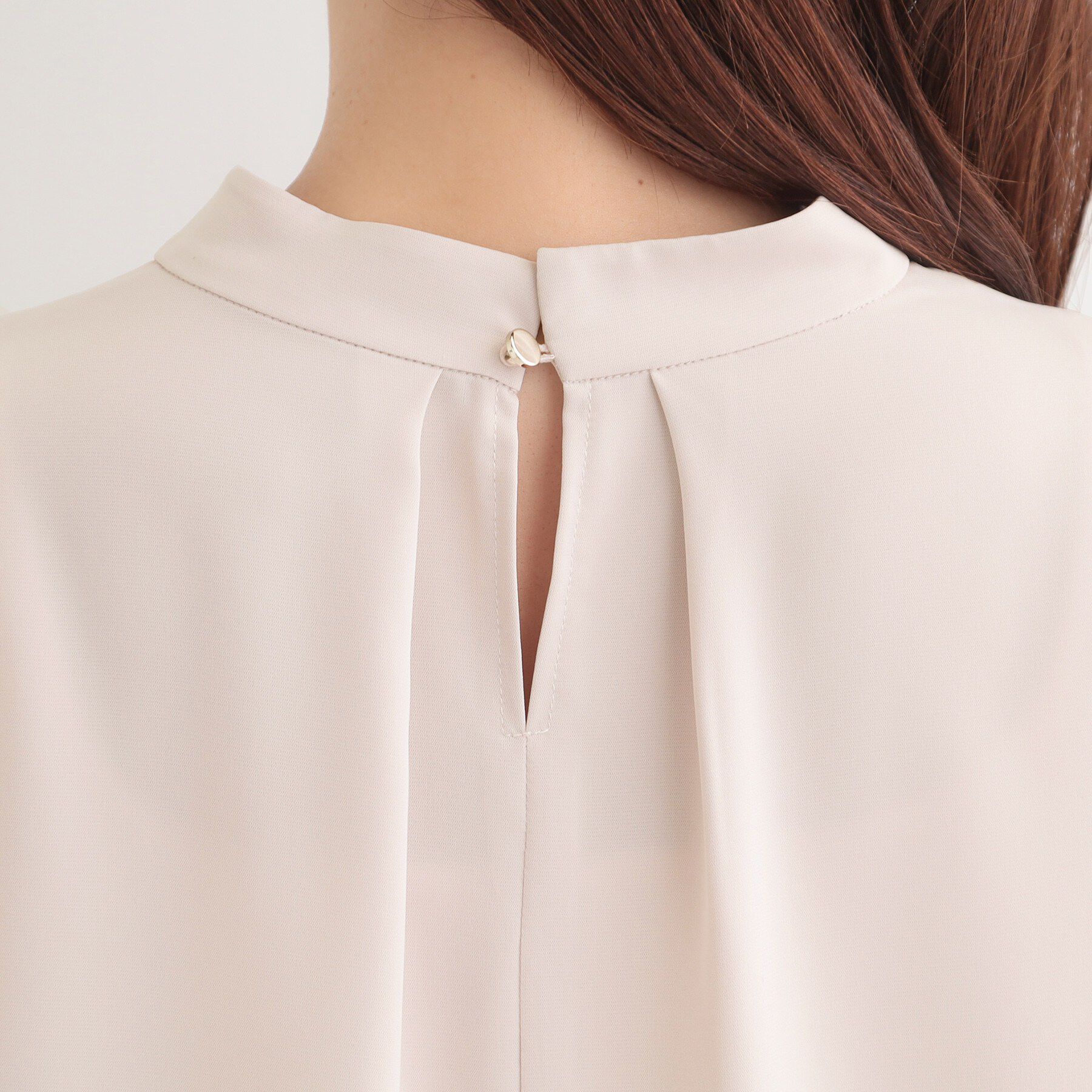 SHOO･LA･RUE「【洗濯機可/吸水速乾】多機能 ボウタイ風デザインブラウス」|シャツ・ブラウス|