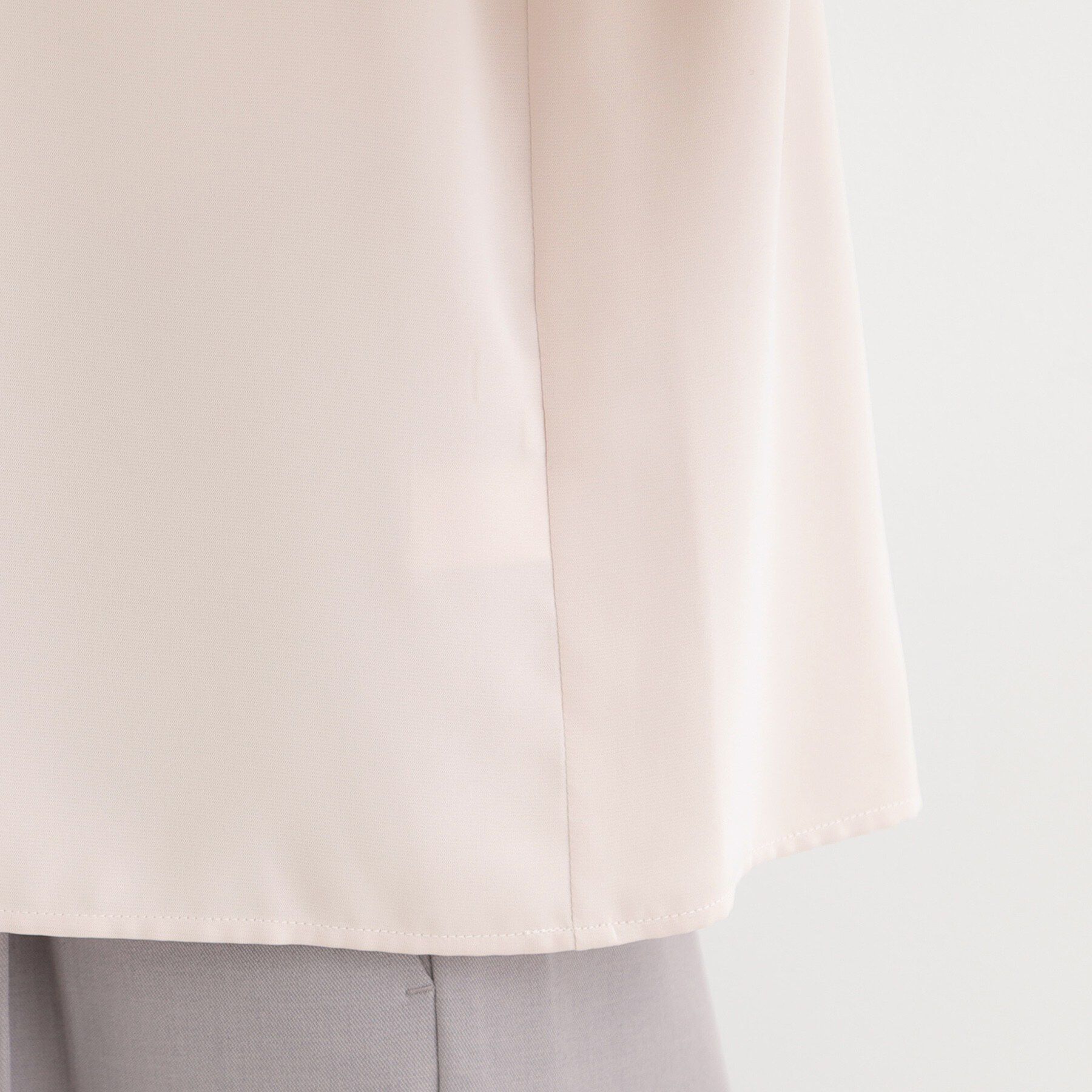 SHOO･LA･RUE「【洗濯機可/吸水速乾】多機能 ボウタイ風デザインブラウス」|シャツ・ブラウス|