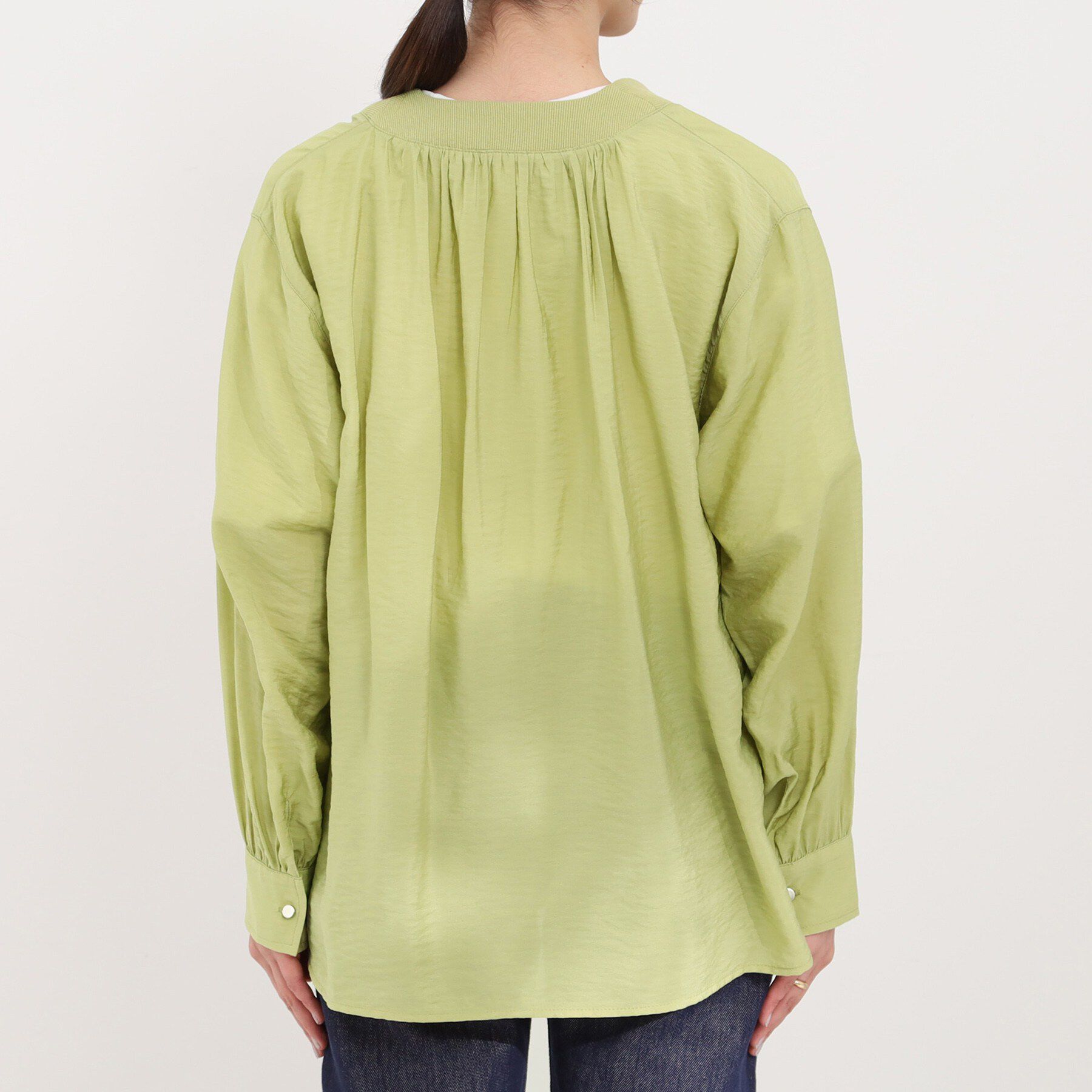 SHOO･LA･RUE「シアーVネックブラウス」|シャツ・ブラウス|