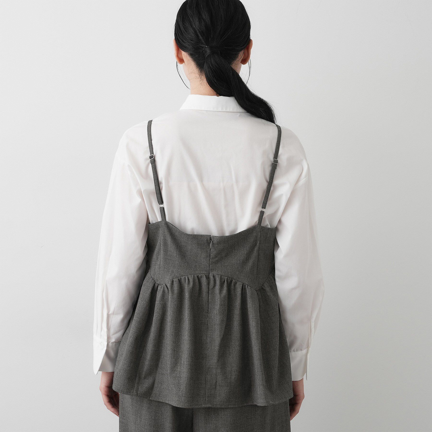 Dessin「【セットアップ可・洗える】ギャザーレイヤードキャミソール」|キャミソール|