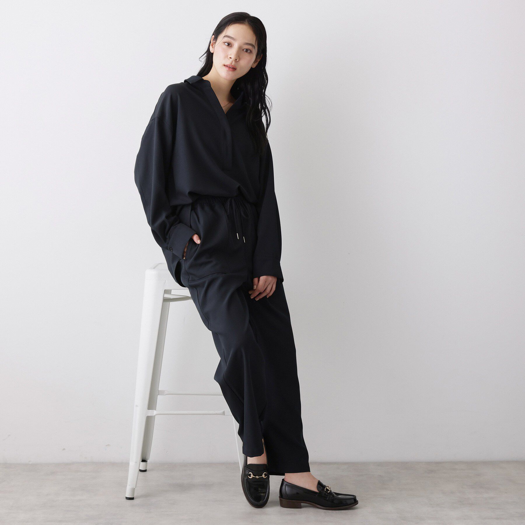 Dessin「【2点セット・洗える】メランジツイルセットアップ」|スーツ|