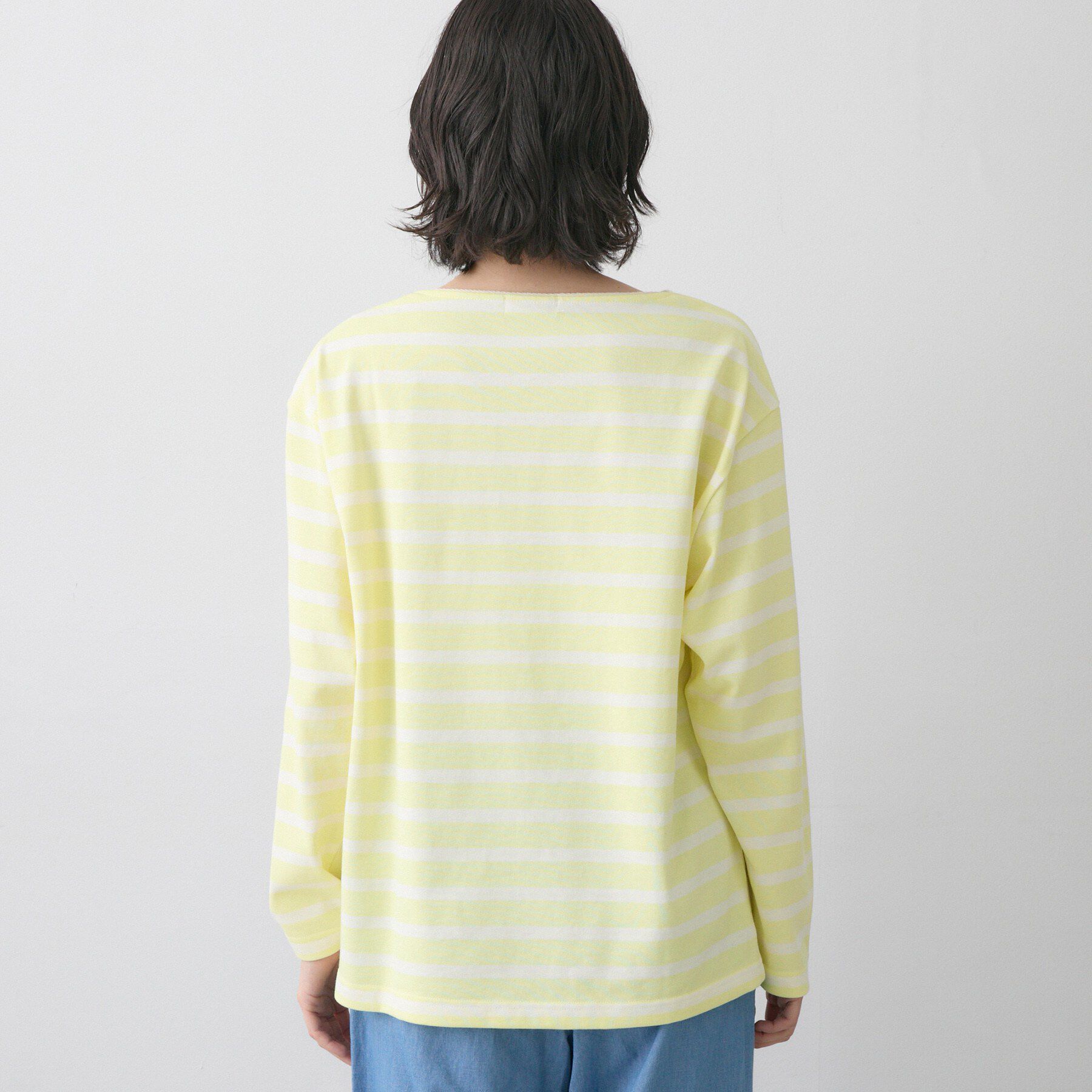 Dessin「【洗える】クルーネックボーダーカットソー」|Tシャツ・カットソー|