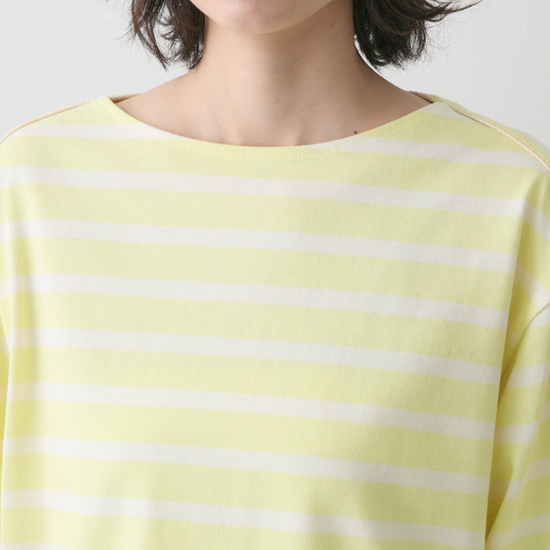 Dessin「【洗える】クルーネックボーダーカットソー」|Tシャツ・カットソー|