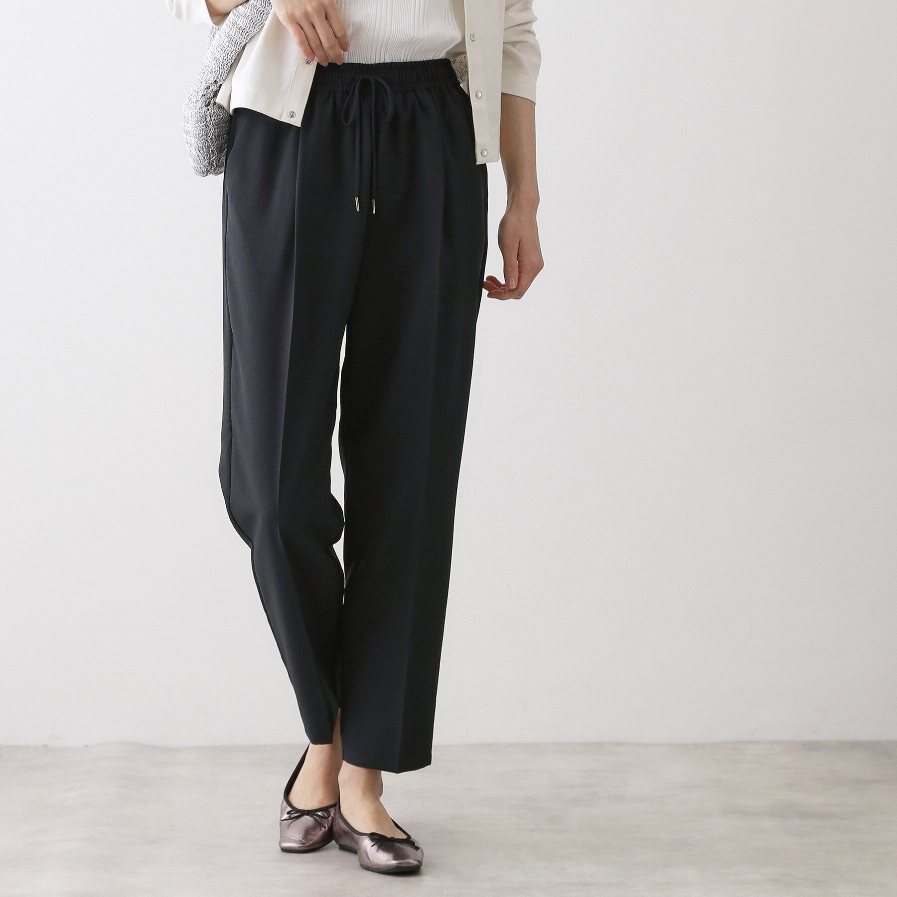 Dessin「【接触冷感/ウエストゴム/洗える】イージーテーパードパンツ」|その他|