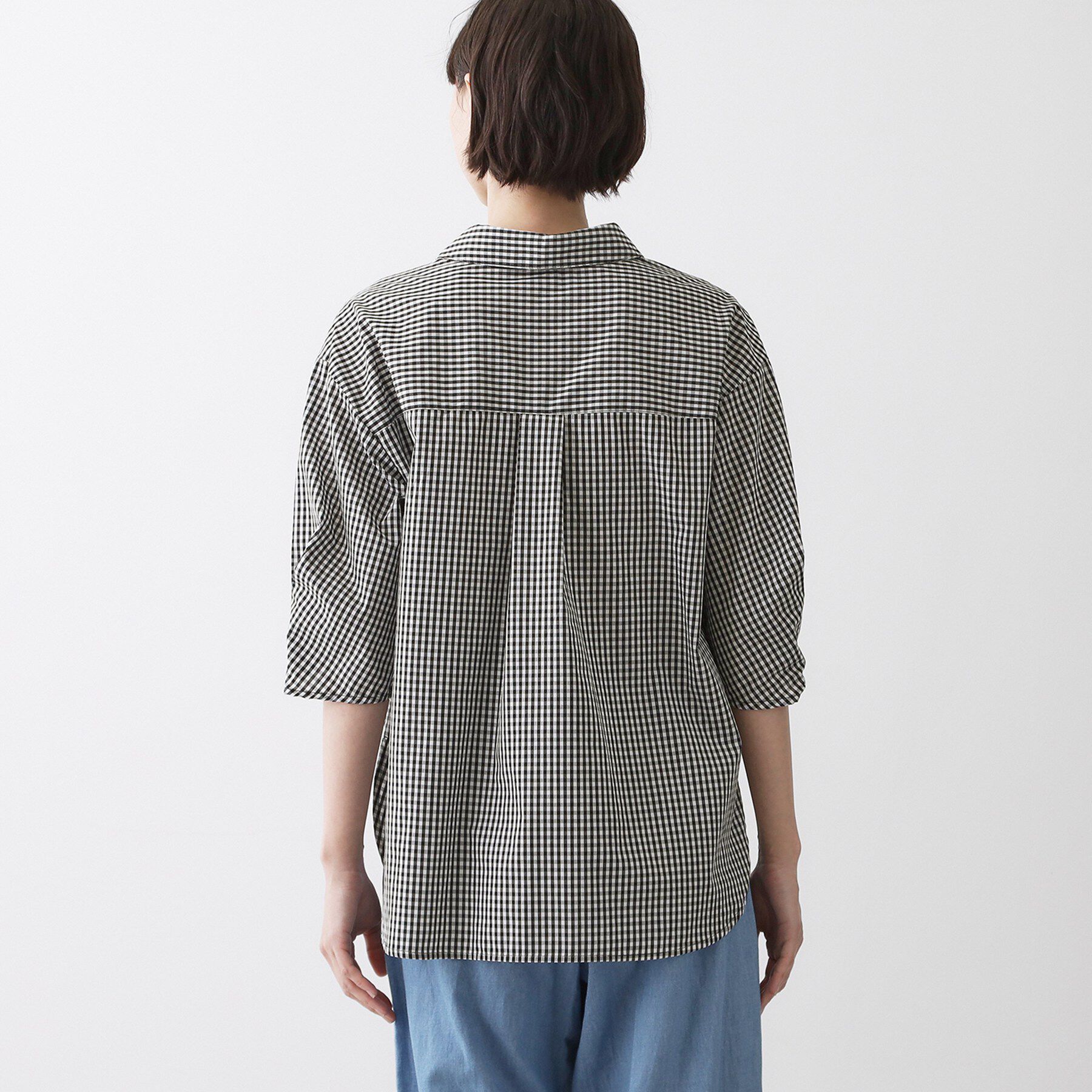 Dessin「【洗える】スキッパーシャツブラウス」|シャツ・ブラウス|