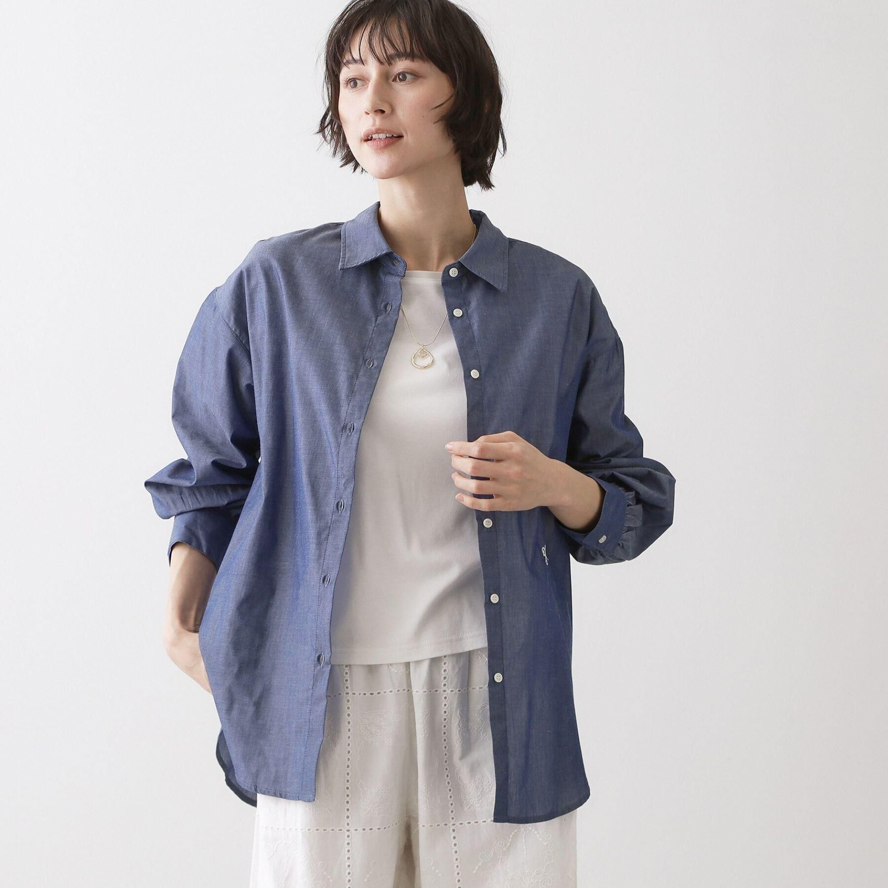 Dessin「【洗える】高密度ベーシックシャツ」|シャツ・ブラウス|