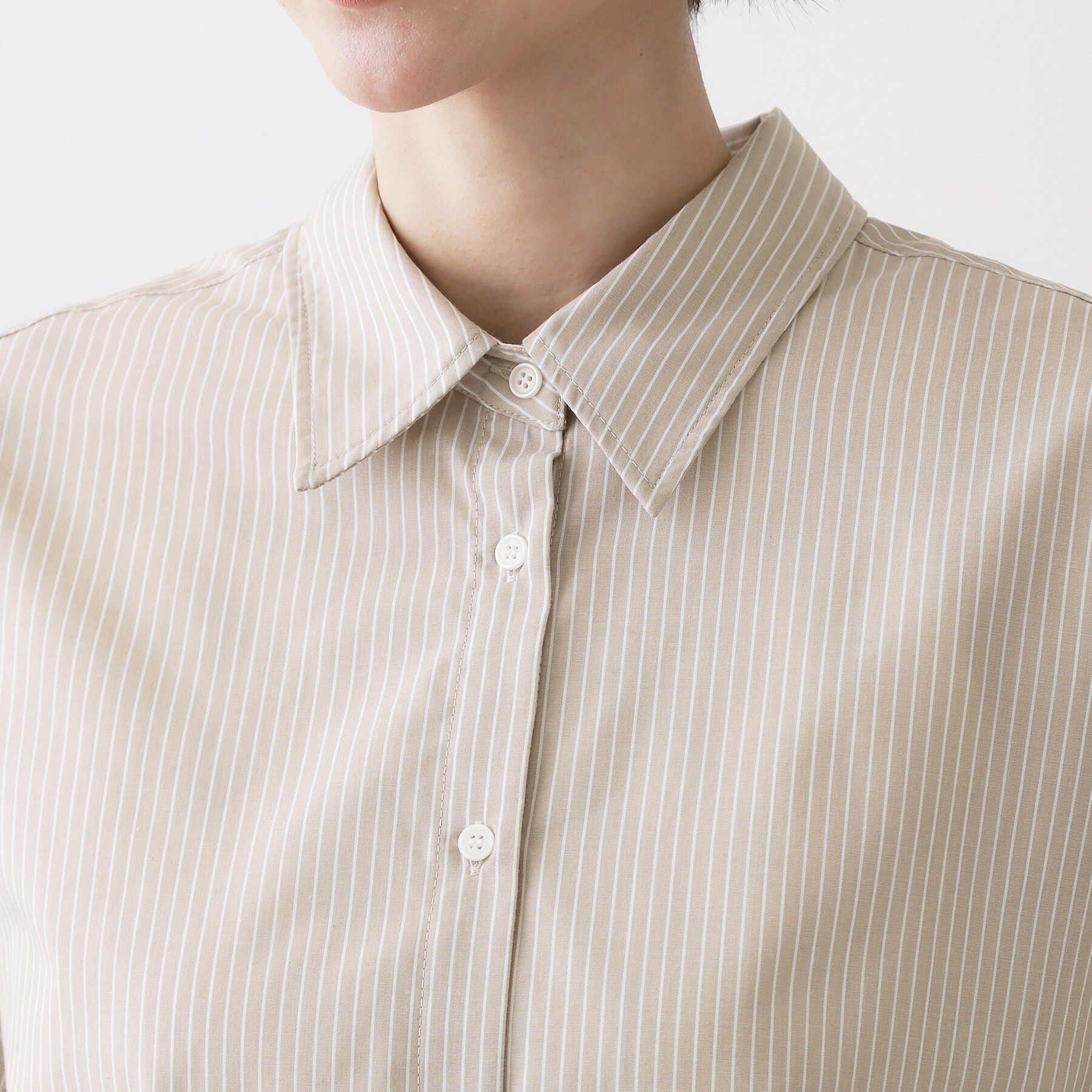 Dessin「【洗える】高密度ベーシックシャツ」|シャツ・ブラウス|