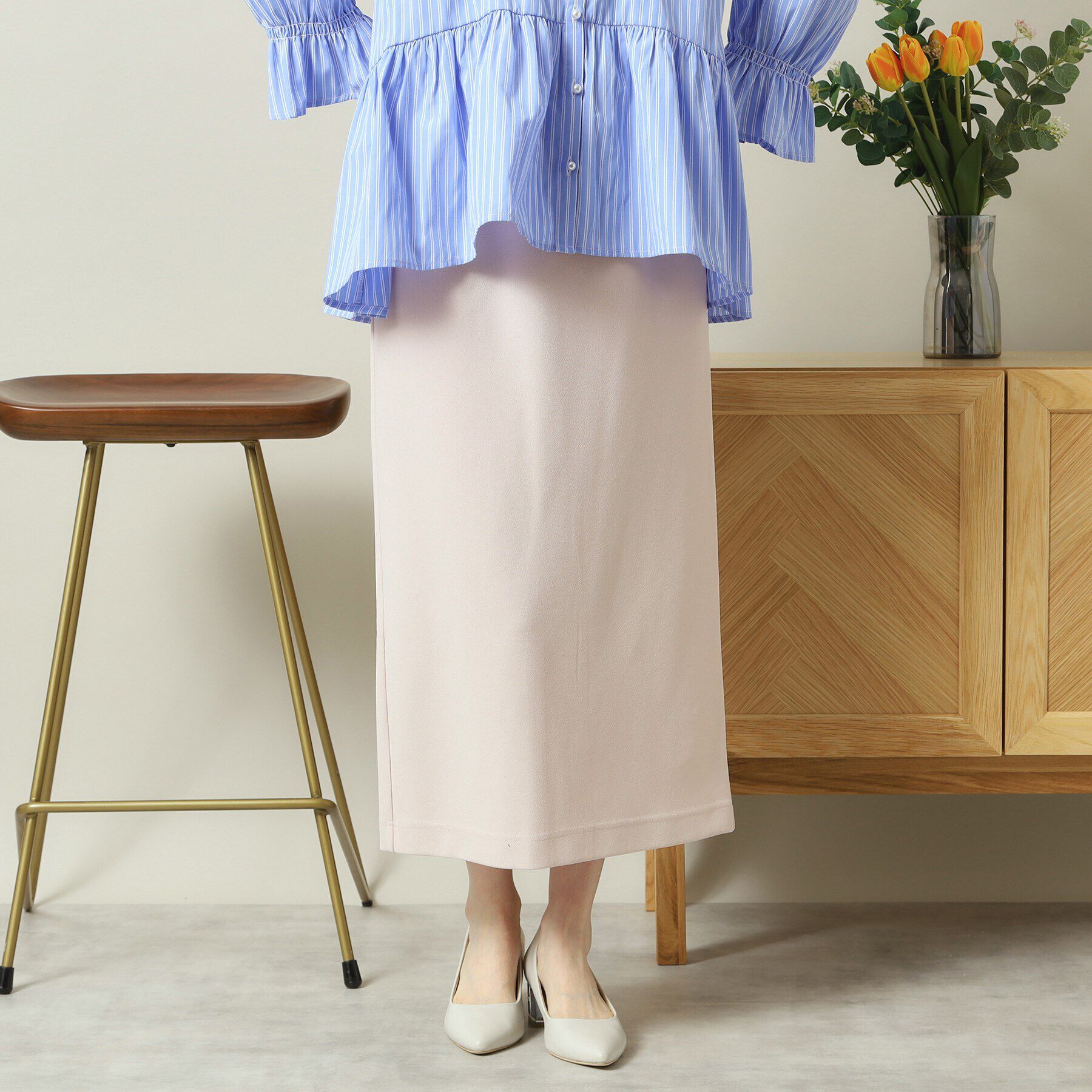 ITS&rsquo;DEMO「【洗濯機OK／吸水速乾／UVカット】カットジョーゼットスカート」|スカート|