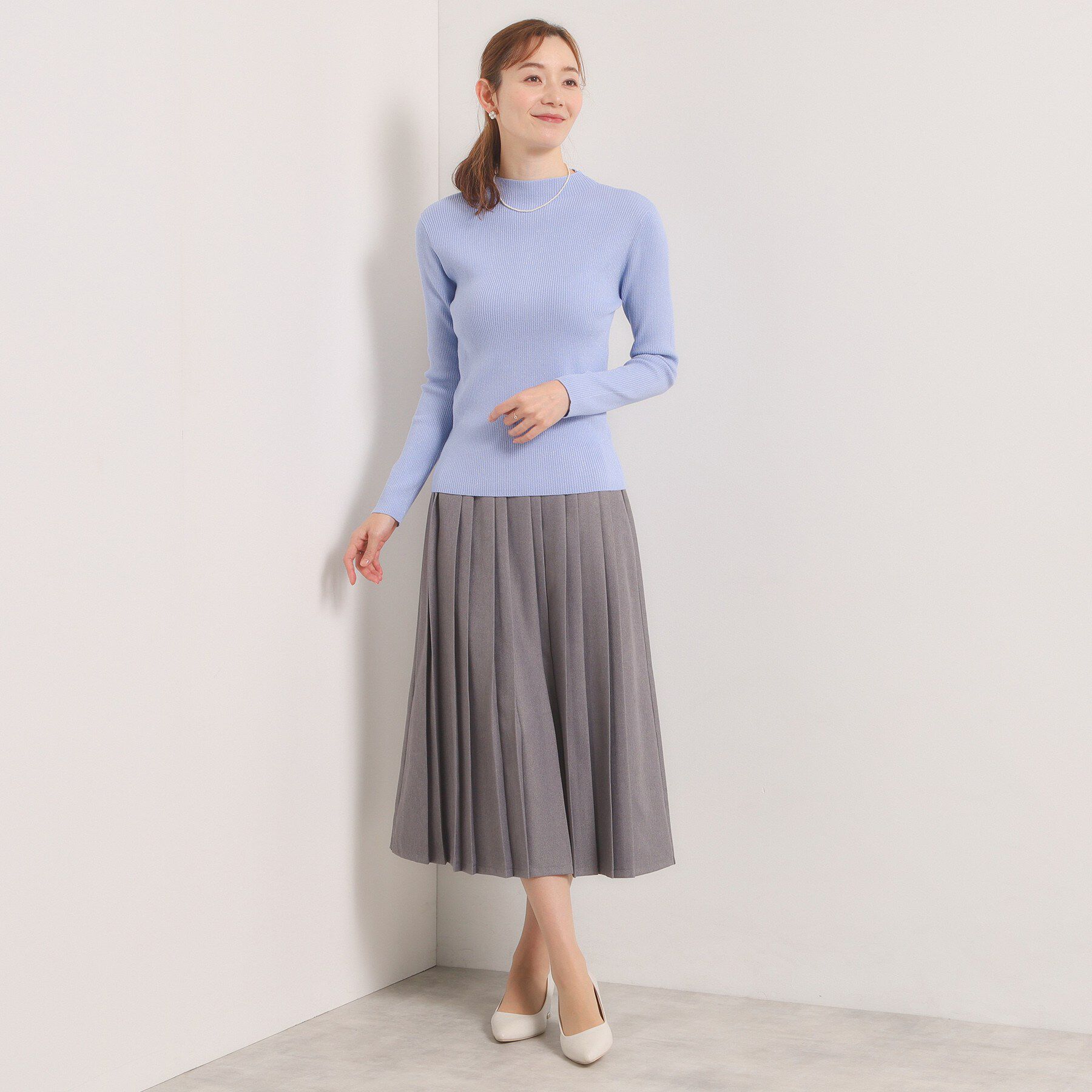 ITS&rsquo;DEMO「【手洗い可】ラメリブニット」|ニット・セーター|