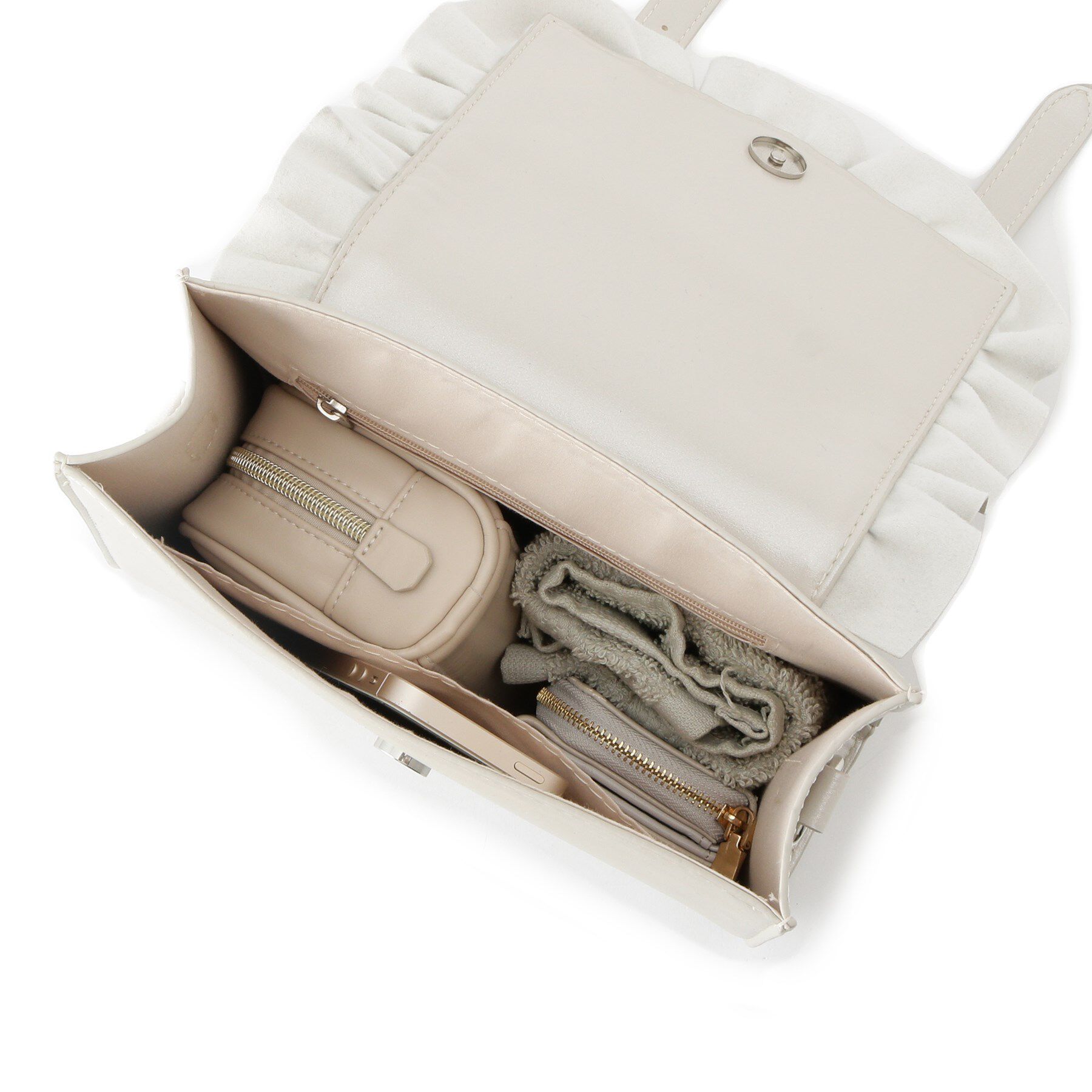 Ober Tashe「フリル&times;ハート2WAYショルダーバッグ」|ショルダー・メッセンジャー|