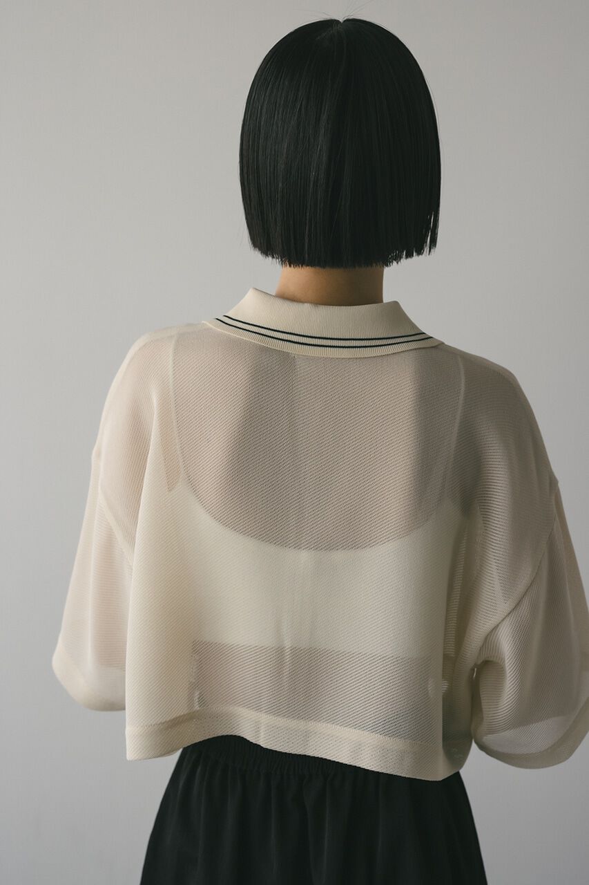 STYLEMIXER「ラインカラーメッシュトップ」|ニット・セーター|