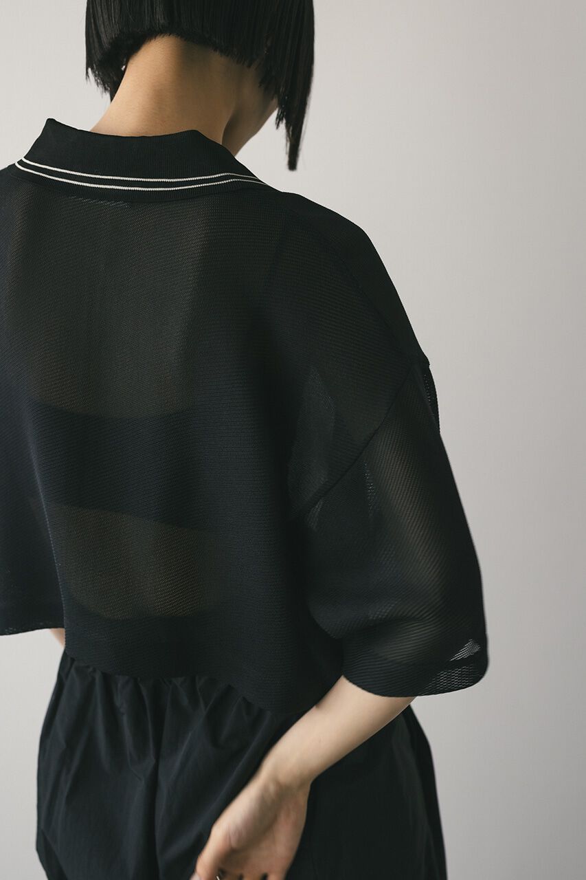 STYLEMIXER「ラインカラーメッシュトップ」|ニット・セーター|