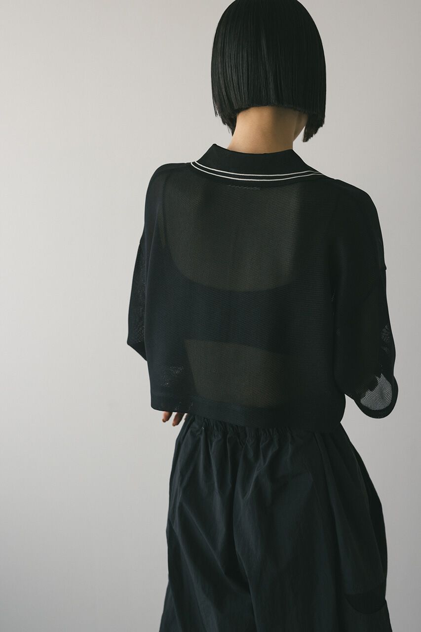 STYLEMIXER「ラインカラーメッシュトップ」|ニット・セーター|